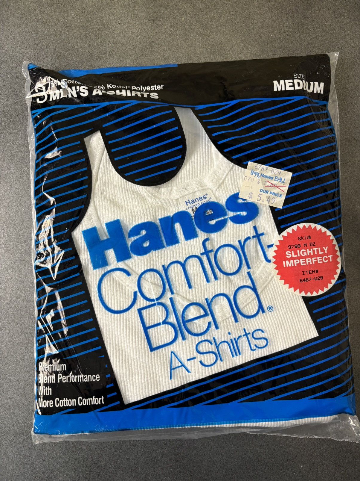 Hanes 1987 Vintage Hanes Tanktop Deadstock NOS Blank Shirt 1980s Size US M / EU 48-50 / 2 - 4 Thumbnail