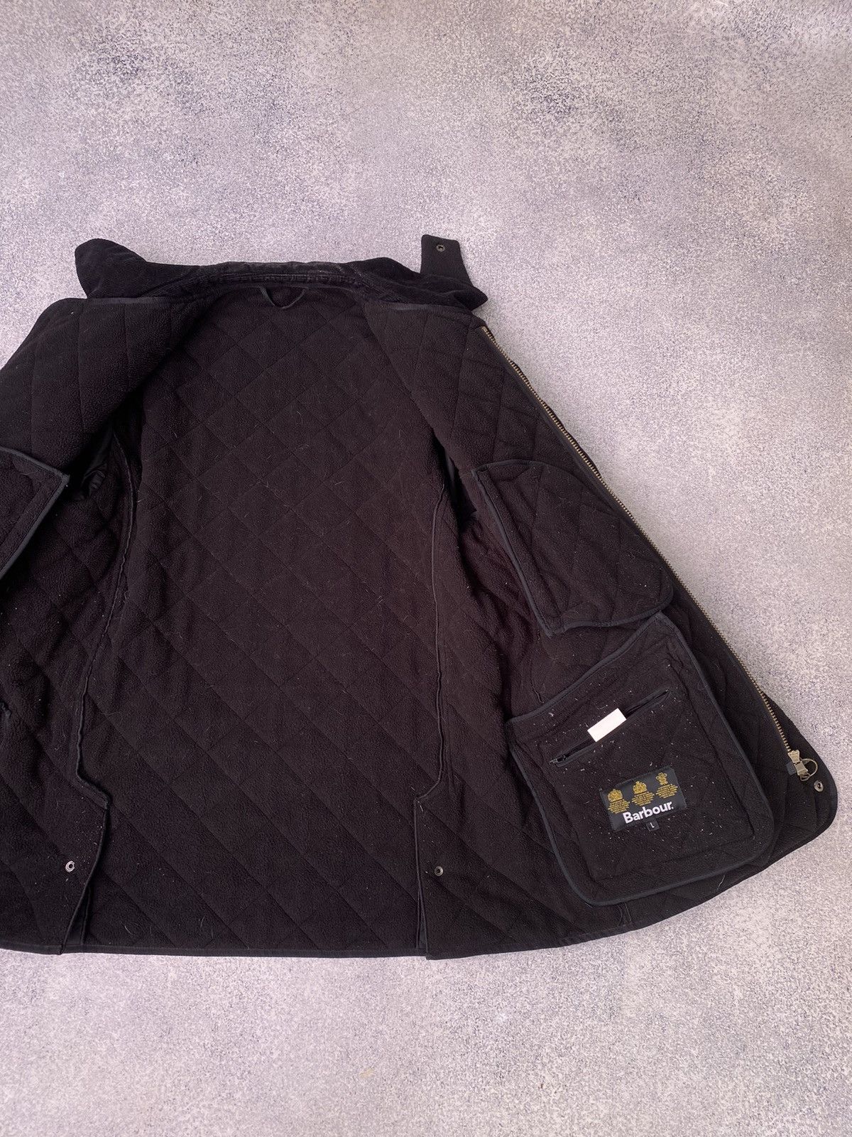 Barbour × Vintage Vintage Barbour Quilted Black Jacket Size US L / EU 52-54 / 3 - 15 Thumbnail