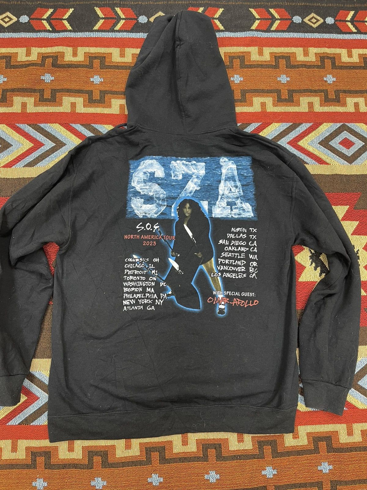 Band Tees × Top Dawg Entertainment SZA SOS TOUR HOODIE Size US L / EU 52-54 / 3 - 5 Thumbnail