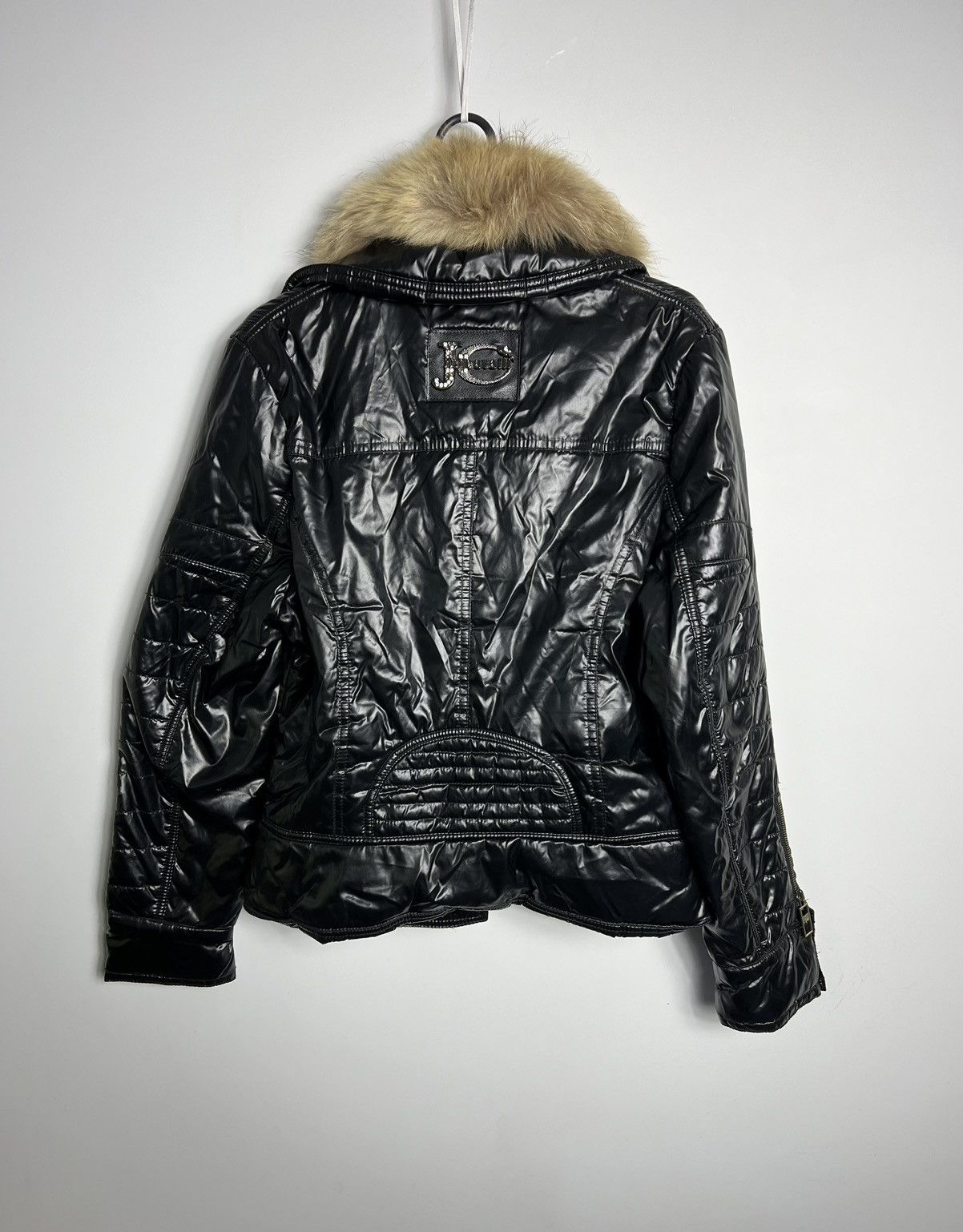 Just Cavalli Rare Jacket Just Cavalli fur black zipped Size XL / US 12-14 / IT 48-50 - 2 Thumbnail