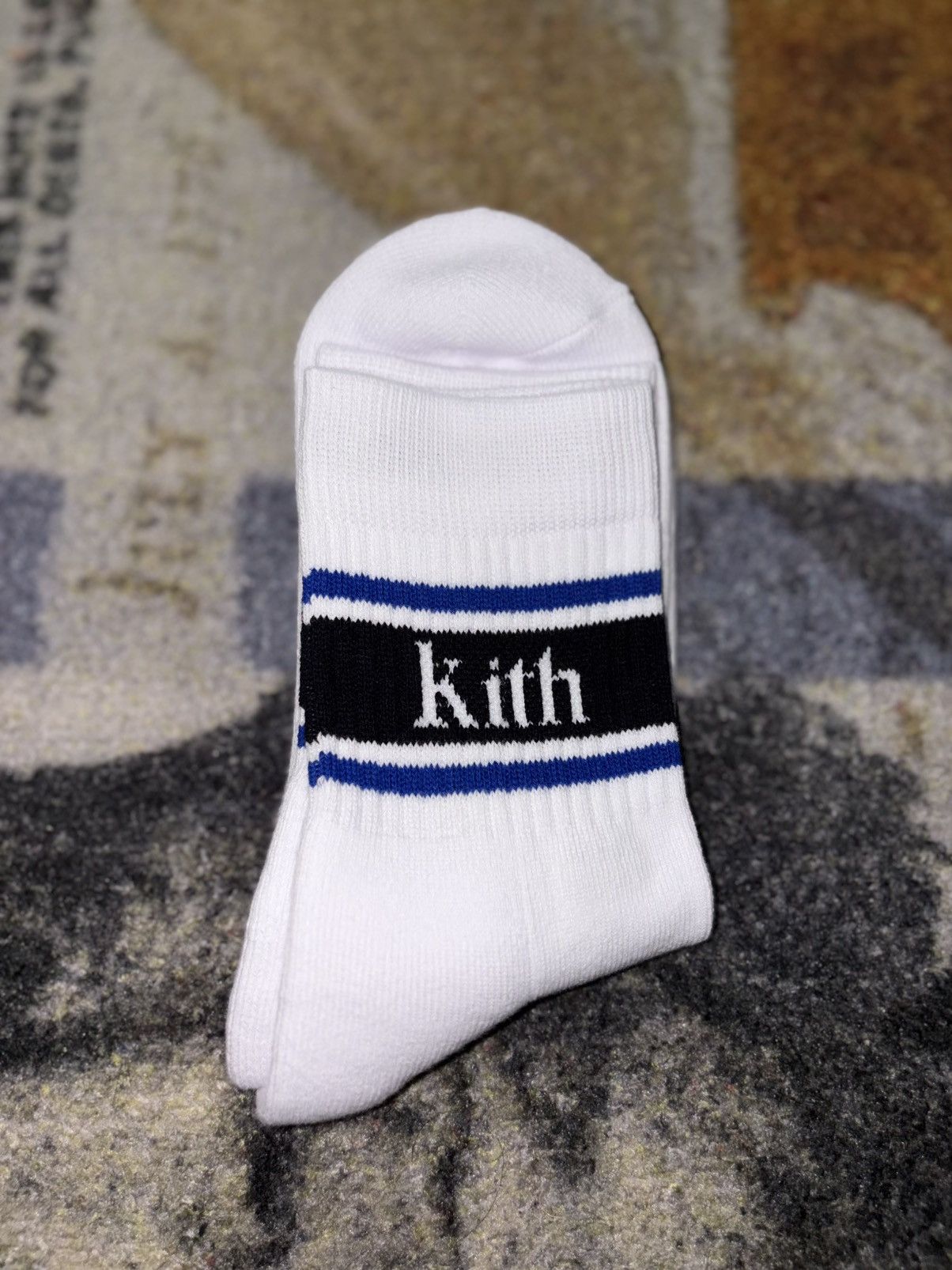 Kith Kith Variegated Striped Mid Crew Socks Size ONE SIZE - 1 Thumbnail