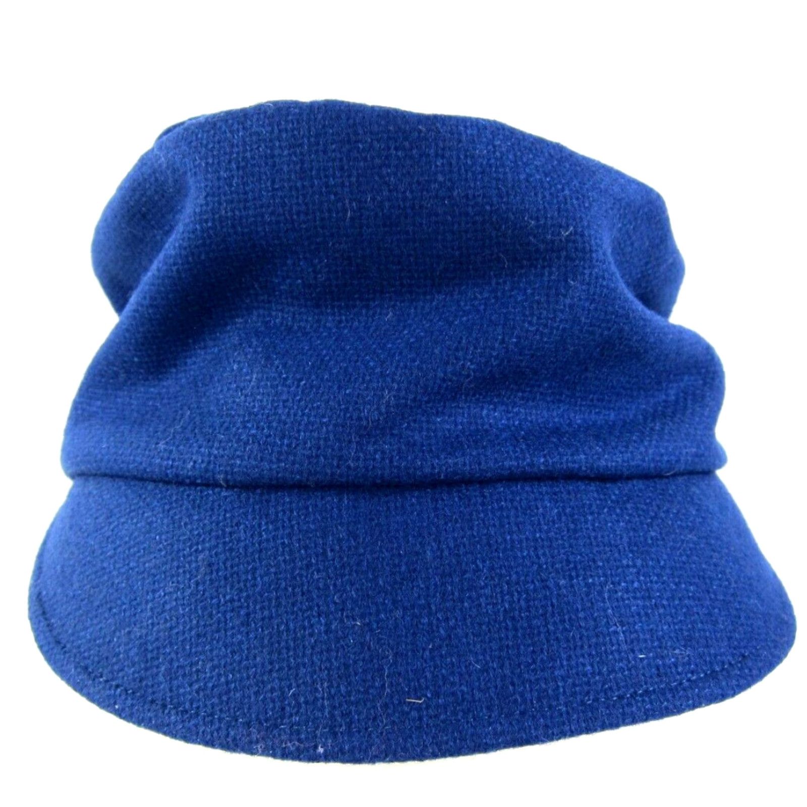 Vintage VINTAGE Baroness Ashley Blue Gathered Button Bucket Paperboy Bill Cap City Party Hat Size ONE SIZE - 3 Thumbnail