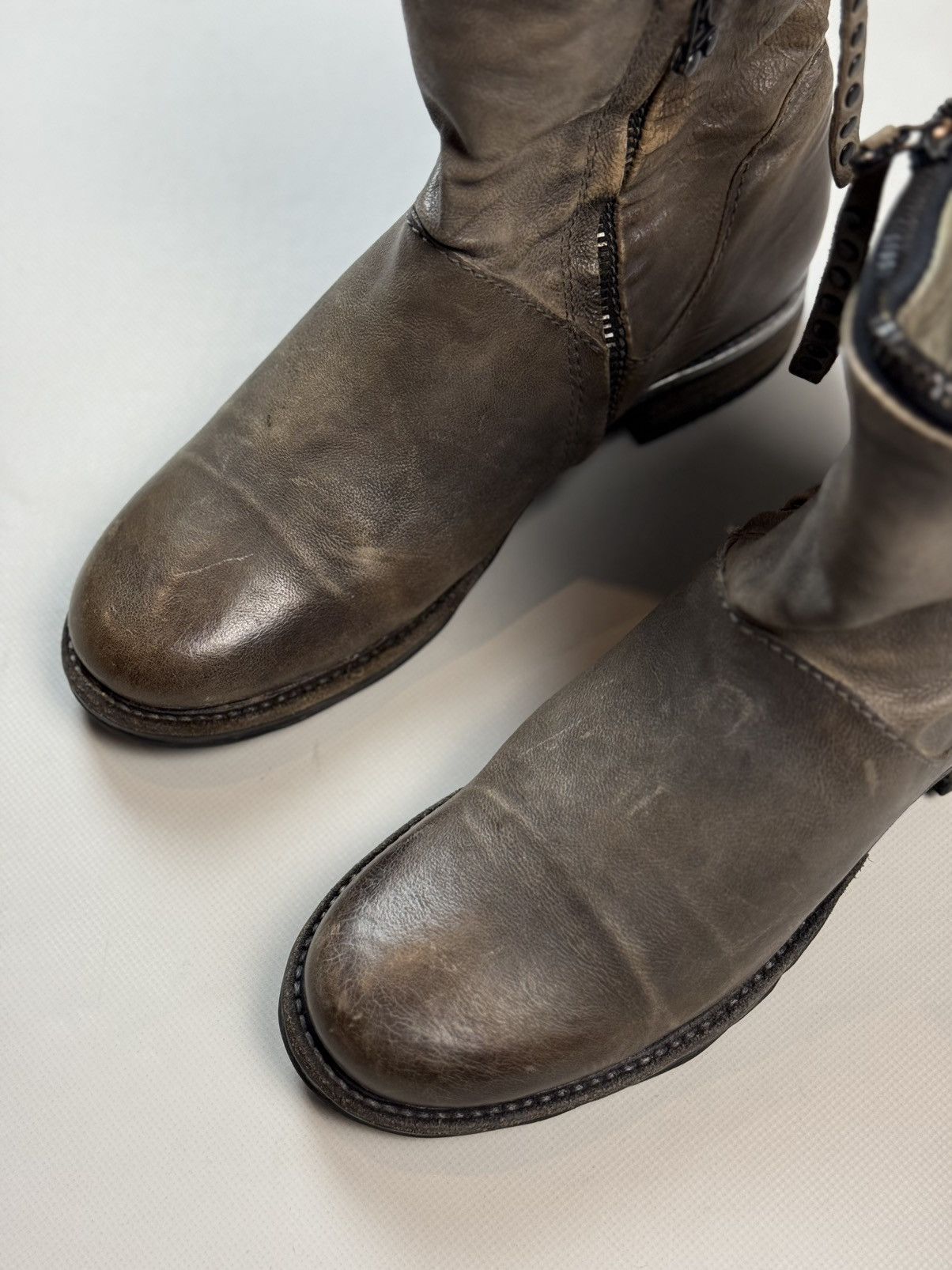 A.S.98 A.S. 98 Airstep Avant-Garde Leather Combat Boots Shoes Size US 7 / IT 37 - 14 Thumbnail