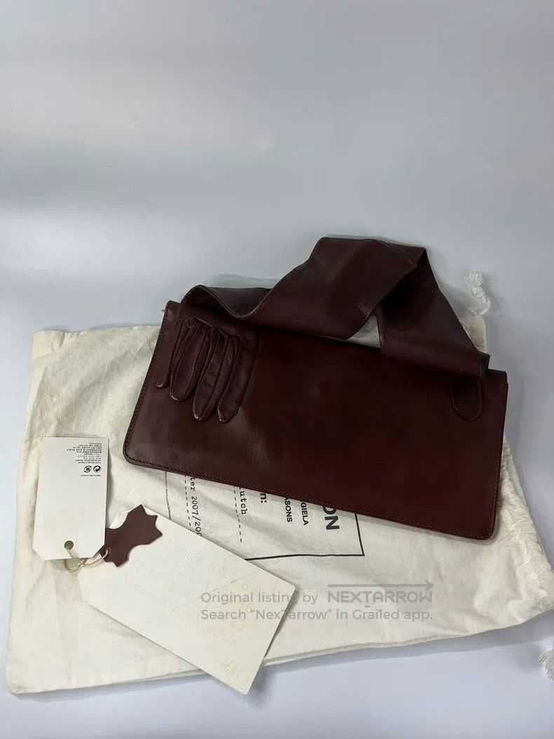 Maison Margiela Maison Margiela Maroon Glove Bag Handbag Size ONE SIZE - 8 Thumbnail