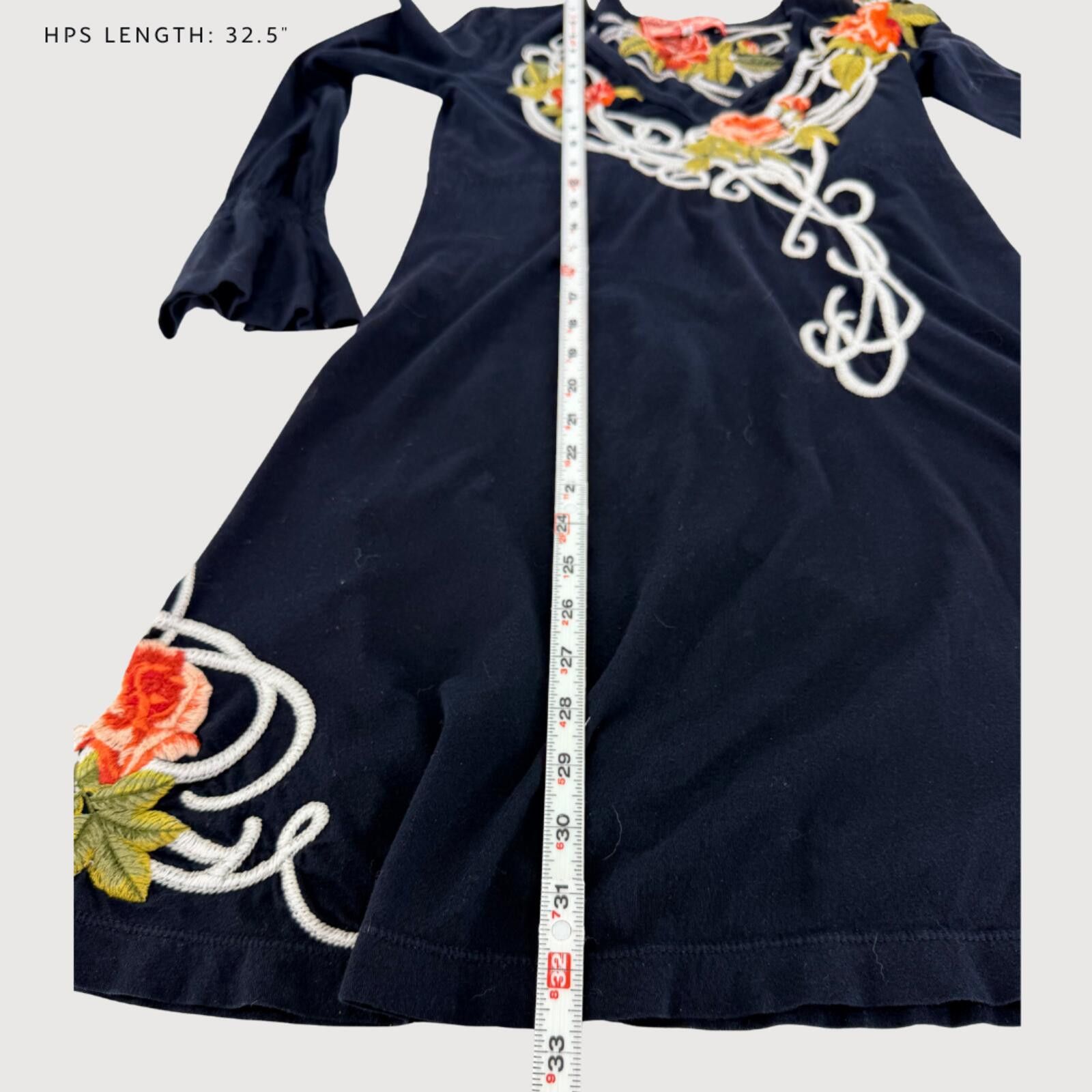 Other Johnny Was JWLA Bohemian Embroidered Mini Dress Black XS Size XS / US 0-2 / IT 36-38 - 6 Thumbnail