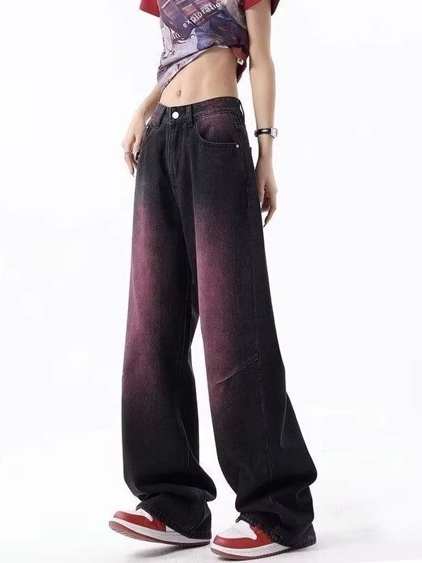 Japanese Brand × Jean American high street retro men's trendy purple washed jeans Size US 32 / EU 48 - 2 Thumbnail