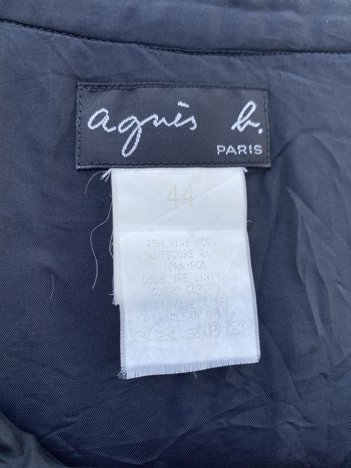 agnes b. Rare Vintage 90s agnes b. Black Skirt Size 31" - 9 Thumbnail