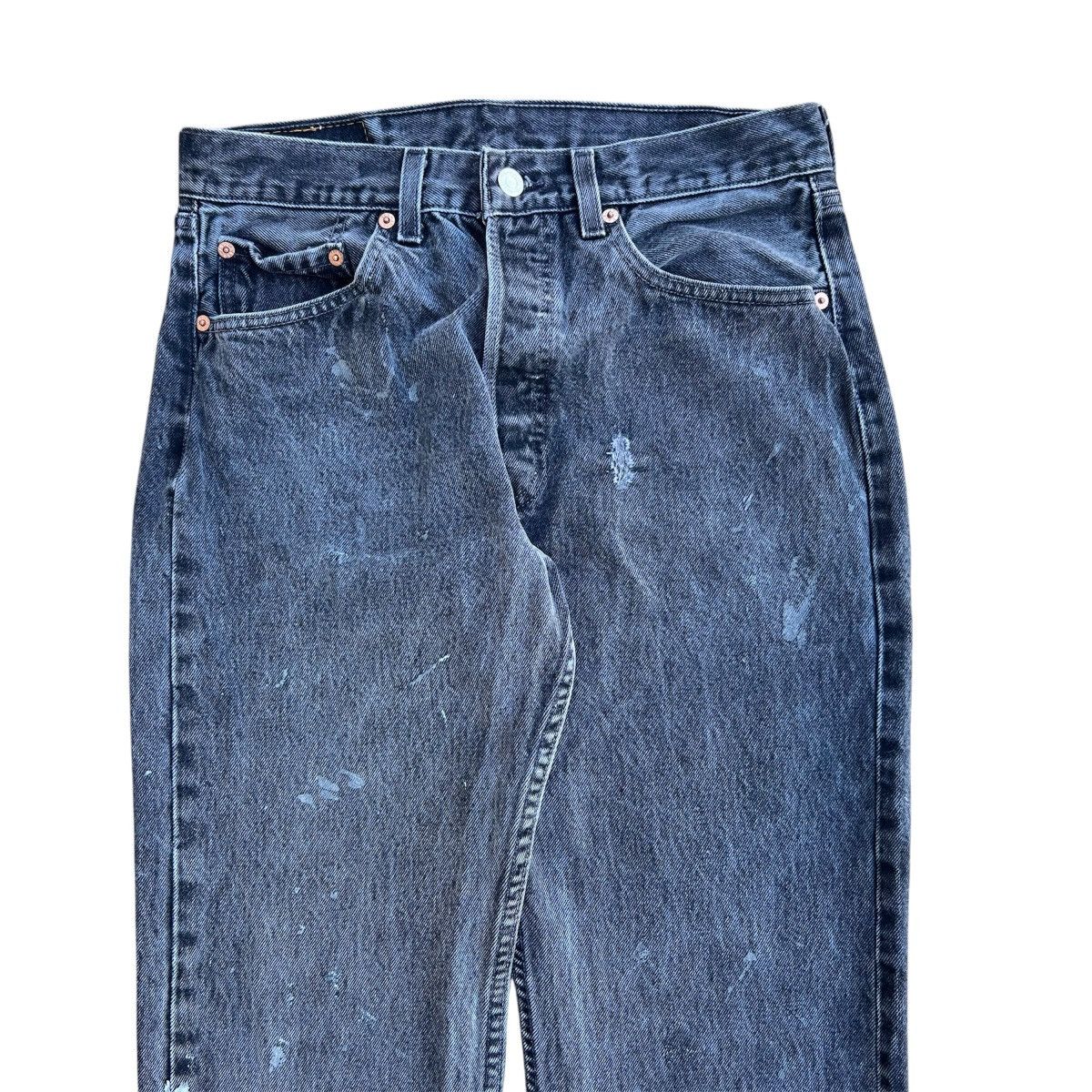 Levi's Vintage 1990s Faded Black Distressed Levis 501 Jeans Size US 31 - 3 Thumbnail