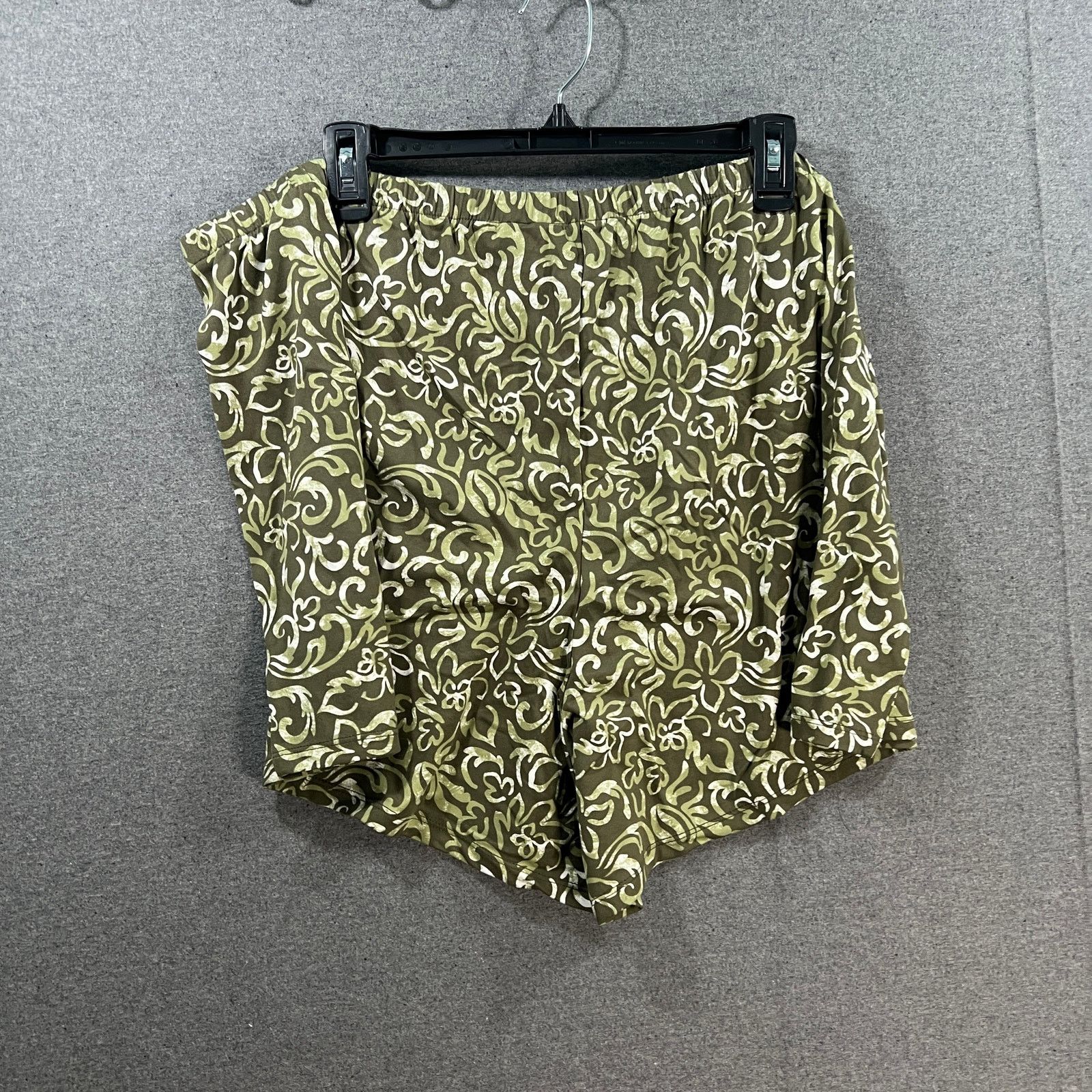 Other Anybody Lush Jersey Puli On Printed Shorts Olive/Hawaiian Size 38" / US 16 / IT 52 - 2 Thumbnail