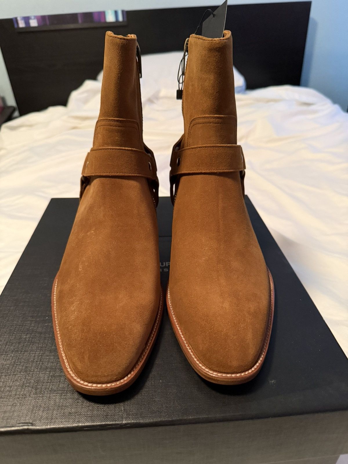 Saint Laurent Paris BNWT FW13 Ochre Harness Boot Size US 9.5 / EU 42-43 - 4 Thumbnail