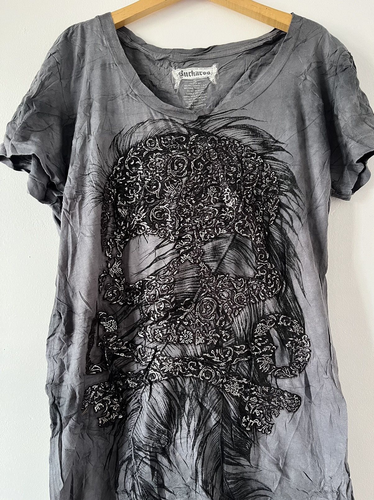 BUCKAROO If Six Was Nine Style Buckaroo Skull Big Logo Size US M / EU 48-50 / 2 - 4 Thumbnail