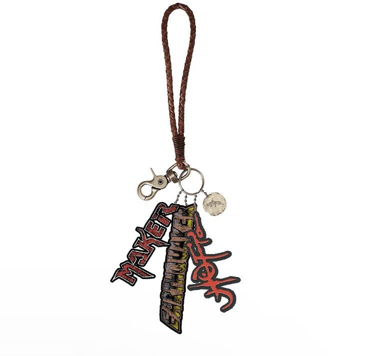 image of Travis Scott Utopia U.e.m Keychain in Black, Men's