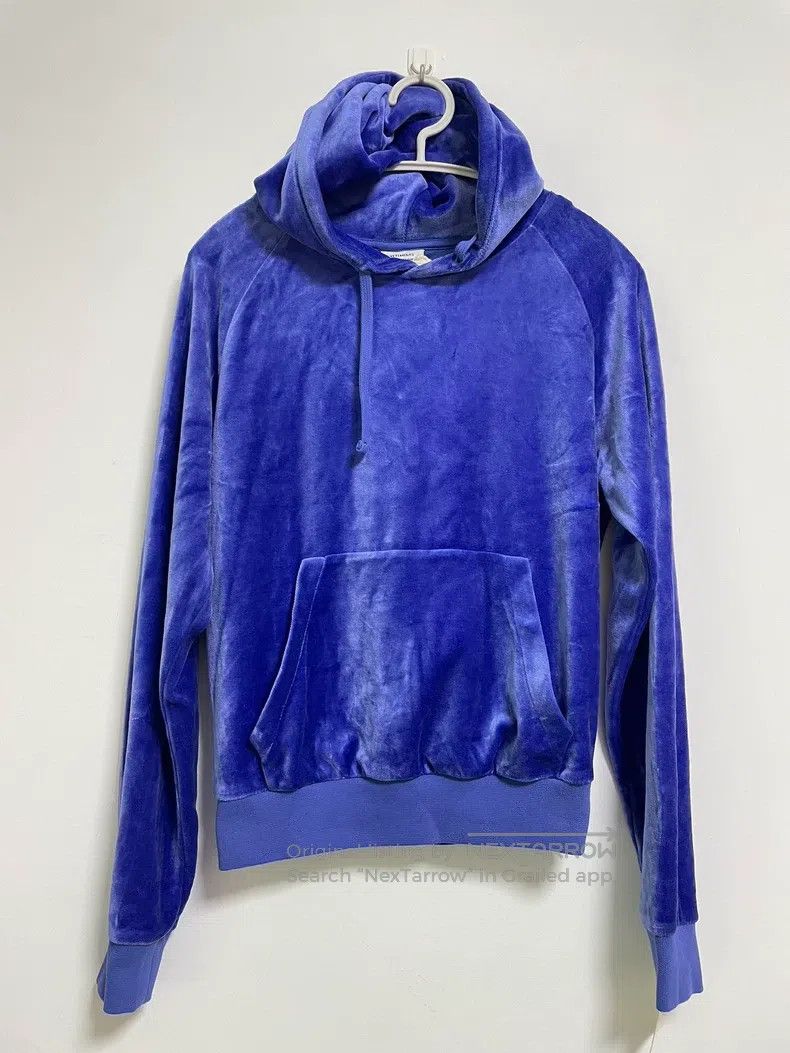 Vetements Vetements Blue velvet hooded hoodie Size US XS / EU 42 / 0 - 2 Thumbnail