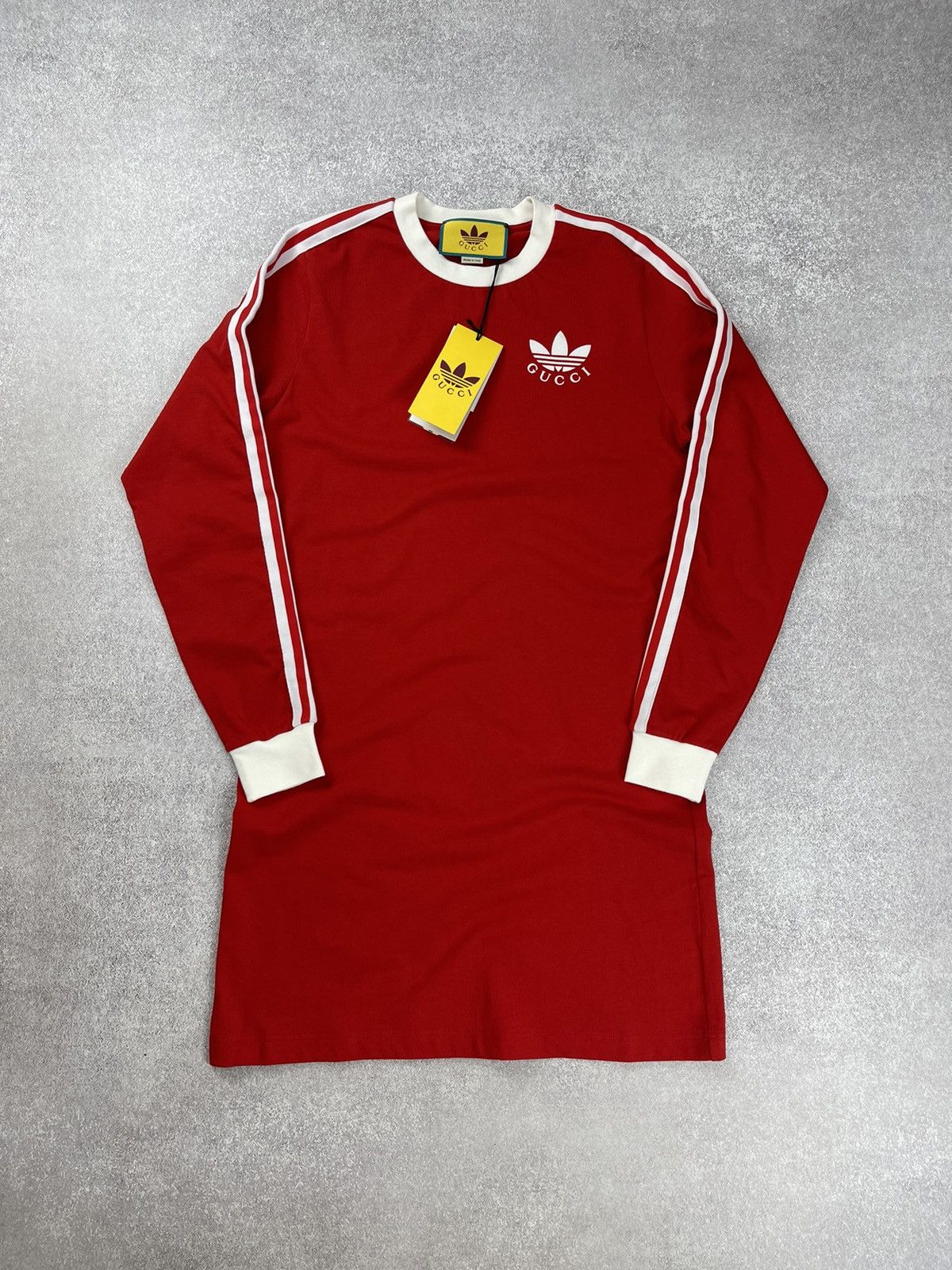 Gucci Adidas x Gucci T-Shirt Dress Red Size S Size S / US 4 / IT 40 - 2 Thumbnail