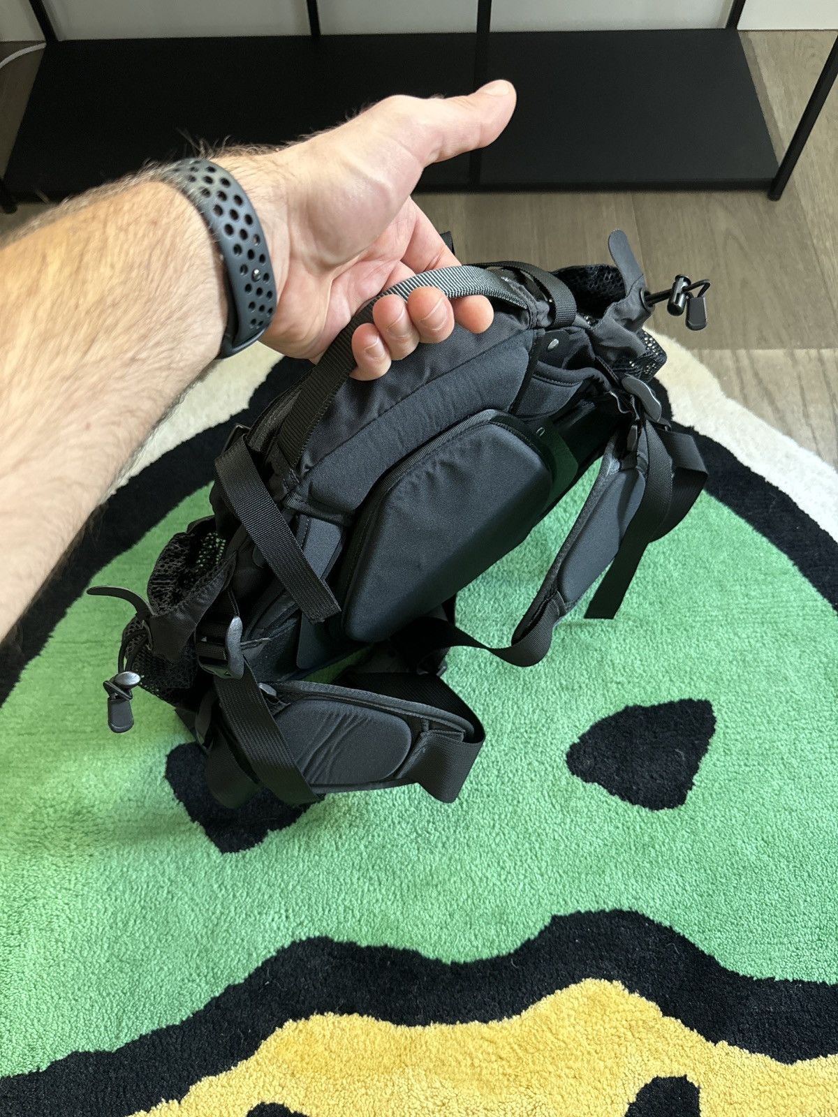 美品　arc'teryx q10 shoulder Black 00s Arc'teryx Q10 & Q5 Lumbar Pack Set Rare Fanny Vintage Black