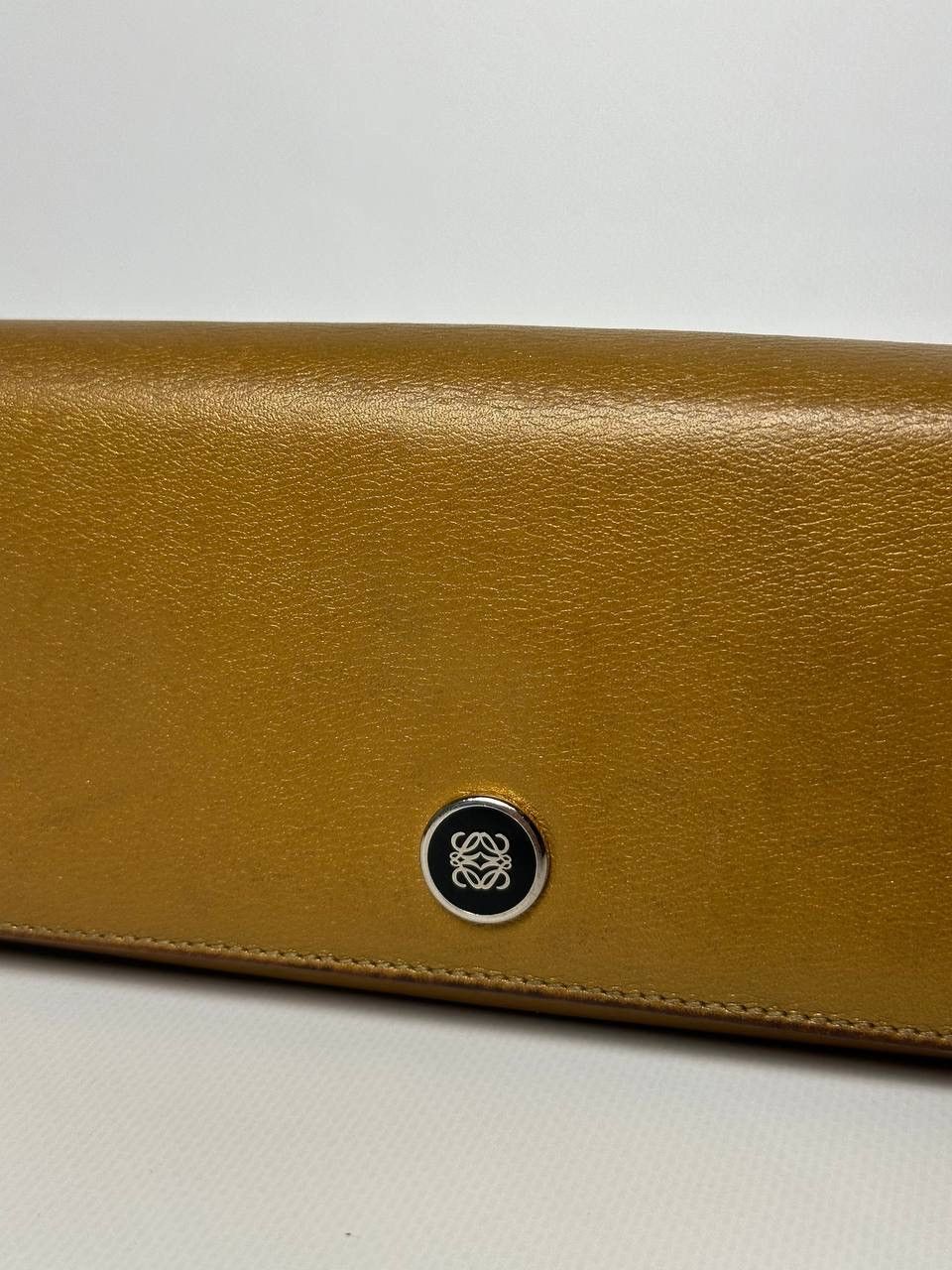 Loewe 90s Vintage Loewe Anagram Leather Authentic Golden Wallet Size ONE SIZE - 8 Thumbnail