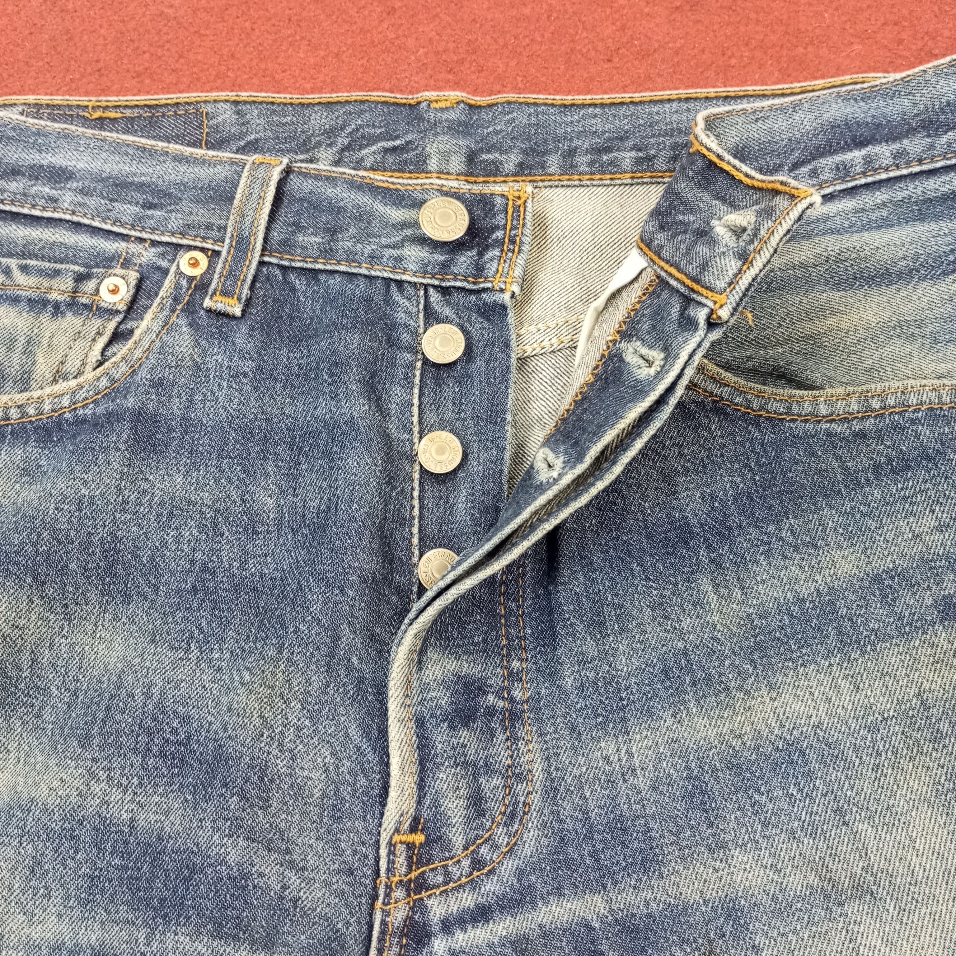 Levi's Levis 501 Streetwear Style Distressed Jeans c235n18 Size US 30 / EU 46 - 12 Thumbnail