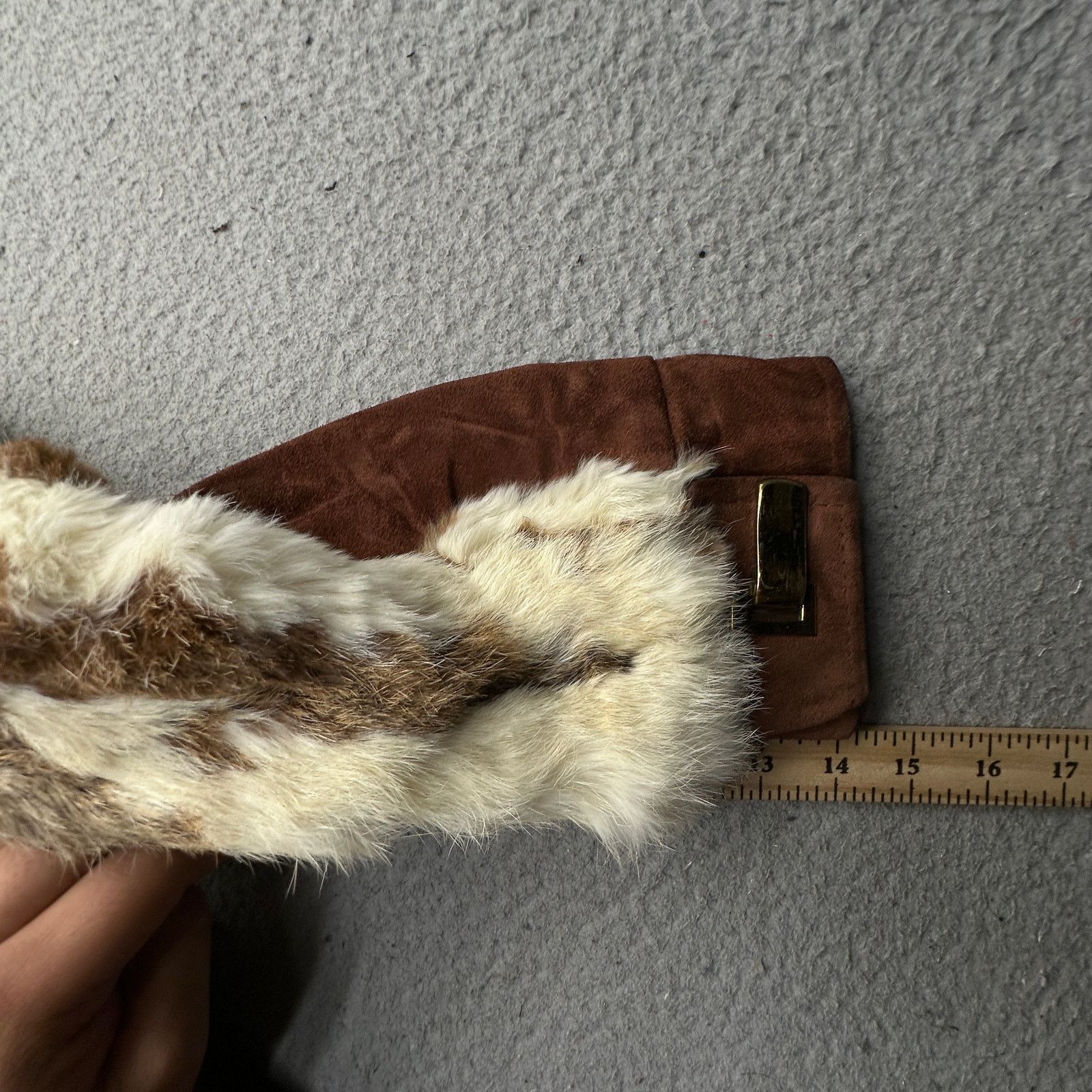 Other Vintage 70s Gutos Suede Leather Real Fur Coat Women S Brown Size S / US 4 / IT 40 - 5 Thumbnail