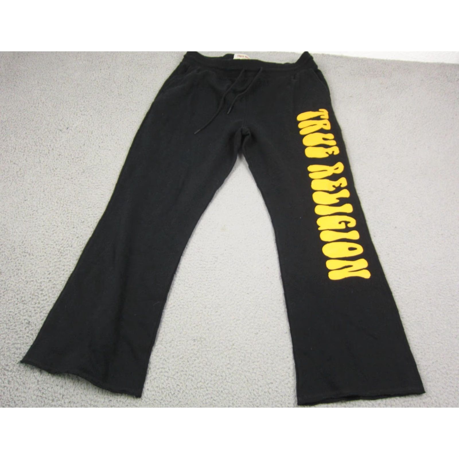 True Religion True Religion Sweatpants Mens XL Black Straight Logo 90s Vintage Not N/A Size US 36 / EU 52 - 2 Thumbnail