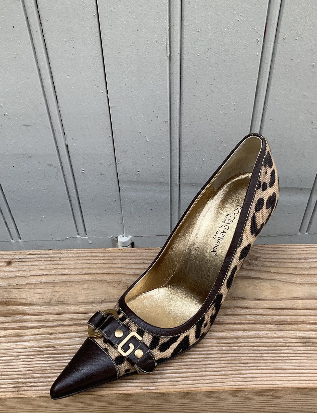 Dolce & Gabbana Vintage Dolce&Gabbana leopard print pumps Size US 9 / IT 39 - 2 Thumbnail
