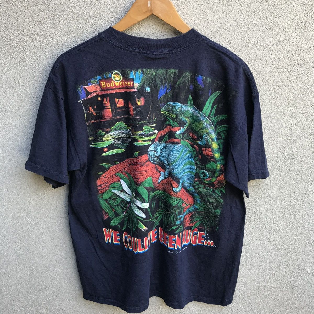 Budweiser Vintage 90s BUDWEISER tee beer promo graphic art Size US L / EU 52-54 / 3 - 3 Thumbnail