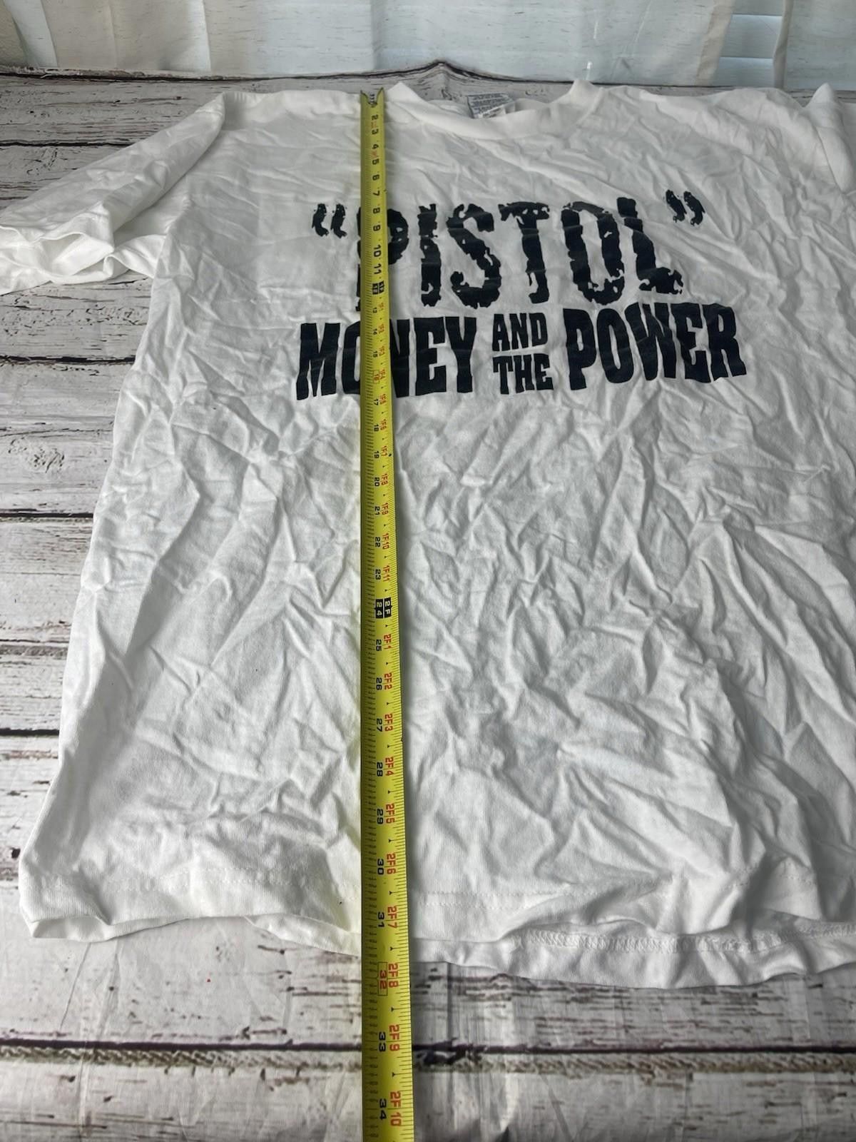 The Unbranded Brand Vintage Pistol- Money and The Power Rap Tee Size US XL / EU 56 / 4 - 6 Thumbnail