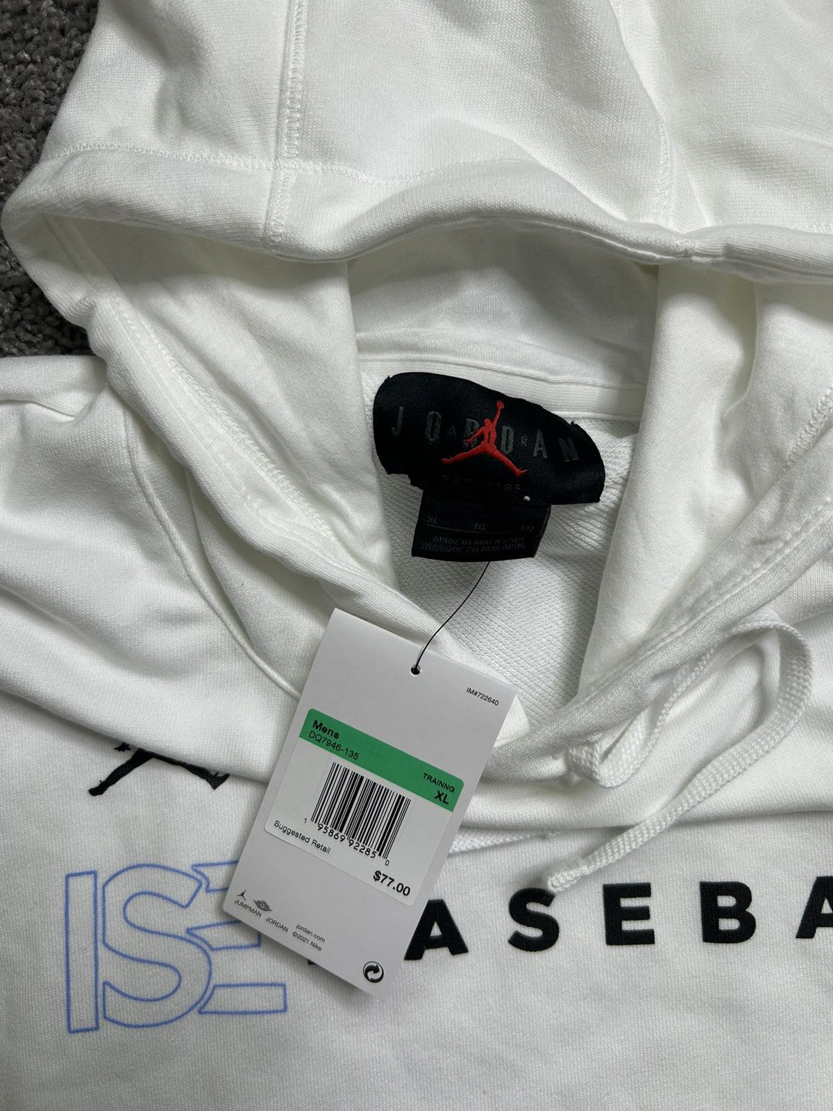 Jordan Brand × Nike Jordan Nike ISE Baseball Dri Fit Sleeveless Hoodie Size US XL / EU 56 / 4 - 5 Thumbnail