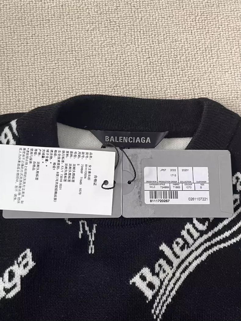 Balenciaga Balenciaga Logo monogrammed crewneck pullover Size S / US 4 / IT 40 - 4 Thumbnail