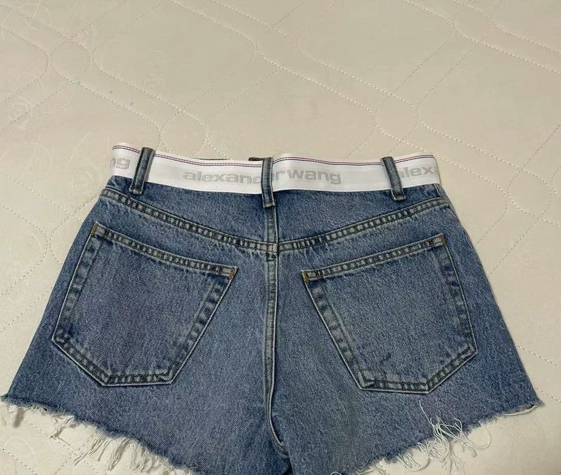 Alexander Wang Alexander Wang High-Waist Denim Shorts- Size 26" / US 2 / IT 38 - 3 Thumbnail