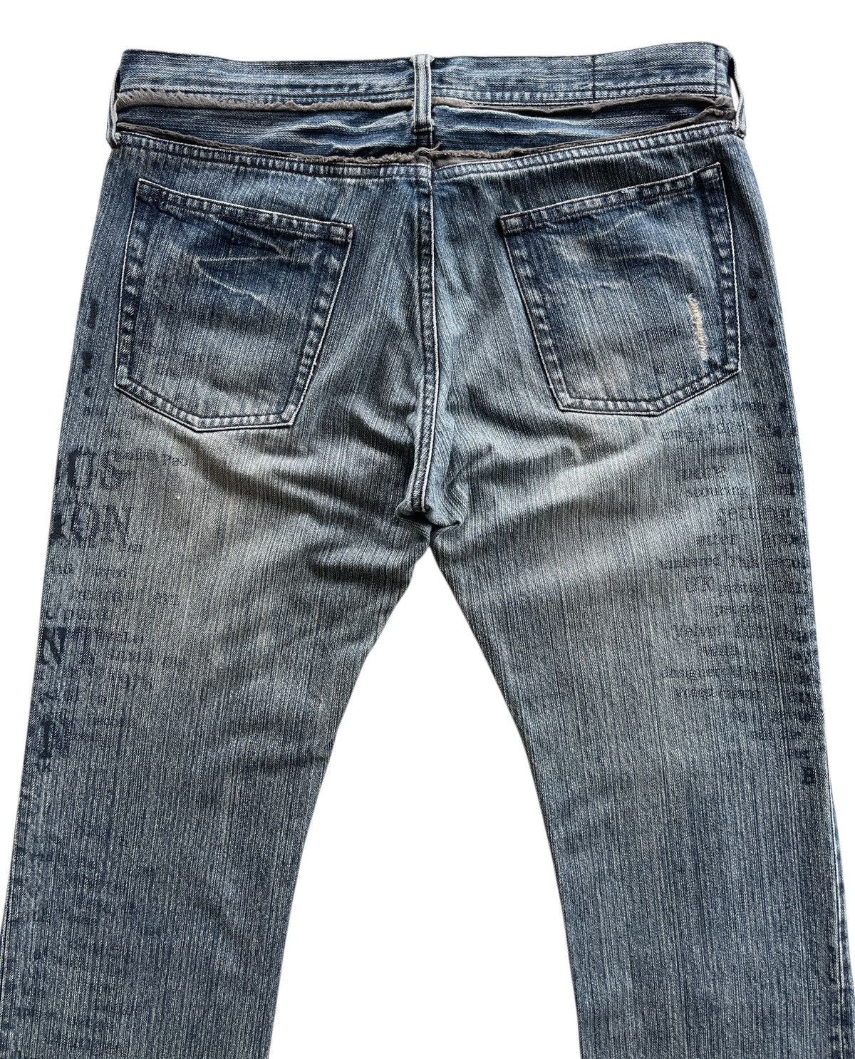 Japanese Brand Vintage EDGE Rupert If Six Was Nine Distressed Flare Denim Size US 32 / EU 48 - 4 Thumbnail