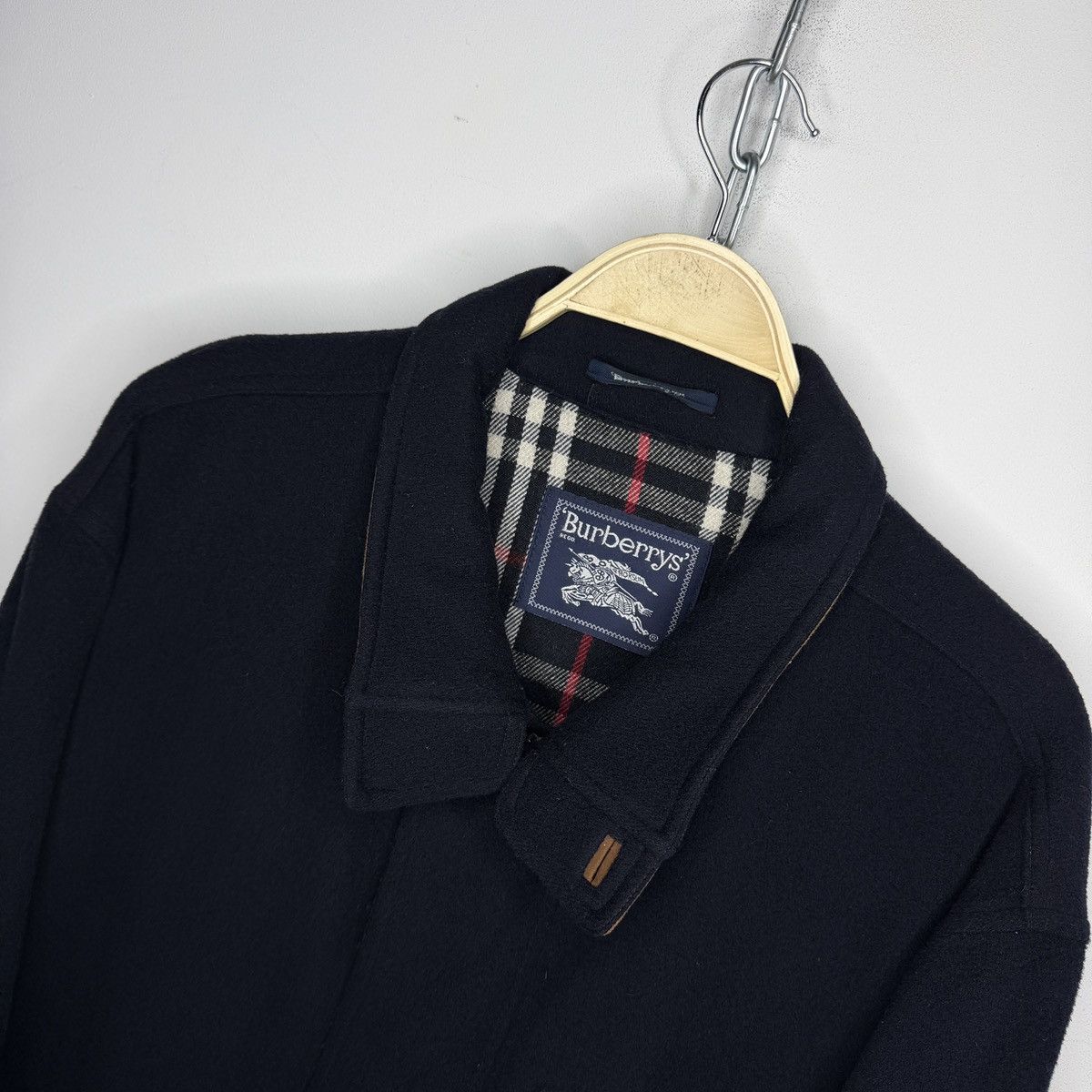 Burberry Burberry Wool Navy Coat Size 50 Avant Garde Nova Check Size US M / EU 48-50 / 2 - 8 Thumbnail