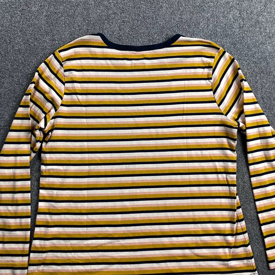 Duluth Trading Company Duluth Trading Top Women's Striped Yellow Casual XL Size XL / US 12-14 / IT 48-50 - 5 Thumbnail