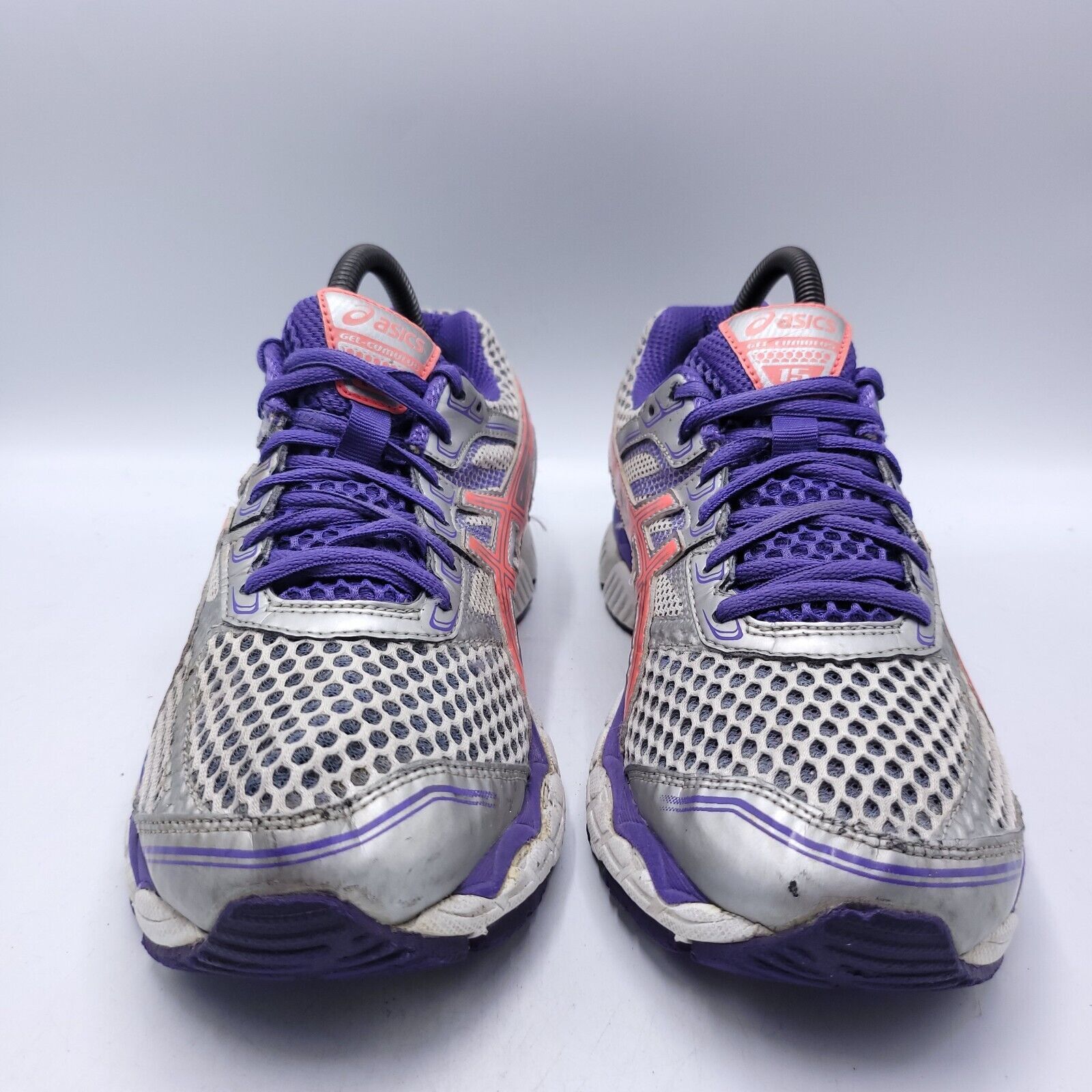 Asics Asics Gel-Cumulus 15 Shoe Womens Size 9 T3C5N Gray Purple Size US 9 / IT 39 - 2 Thumbnail