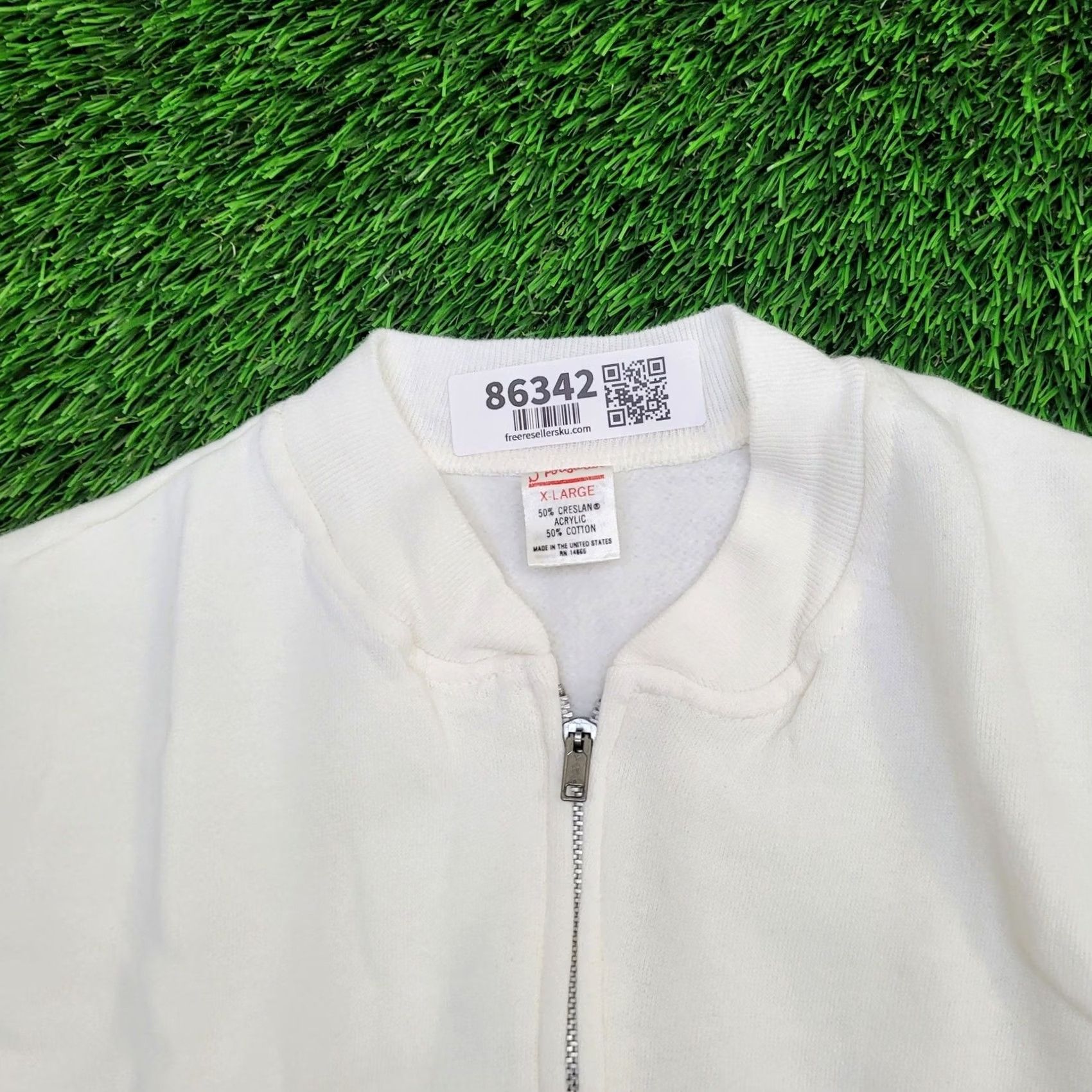 Vintage Vintage 80s Sportswear Fleece Vest Women XL 22x21 Boxy White Vest/Outerwear Size 3XL / US 20-22 - 6 Thumbnail