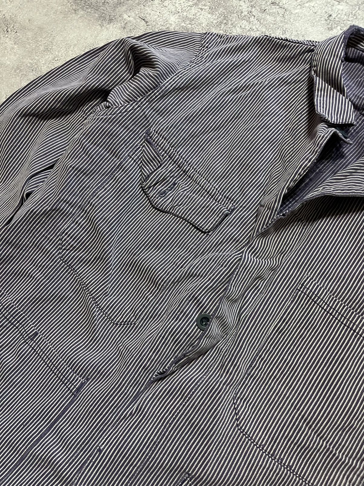 Vintage VINTAGE Marsum Hickory Stripe Chore Coat Work Jacket Size US M / EU 48-50 / 2 - 4 Thumbnail