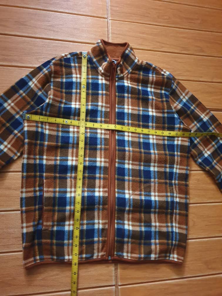 Japanese Brand Uniqlo checkered Japanese brand Fleece Sweater Size US L / EU 52-54 / 3 - 5 Thumbnail