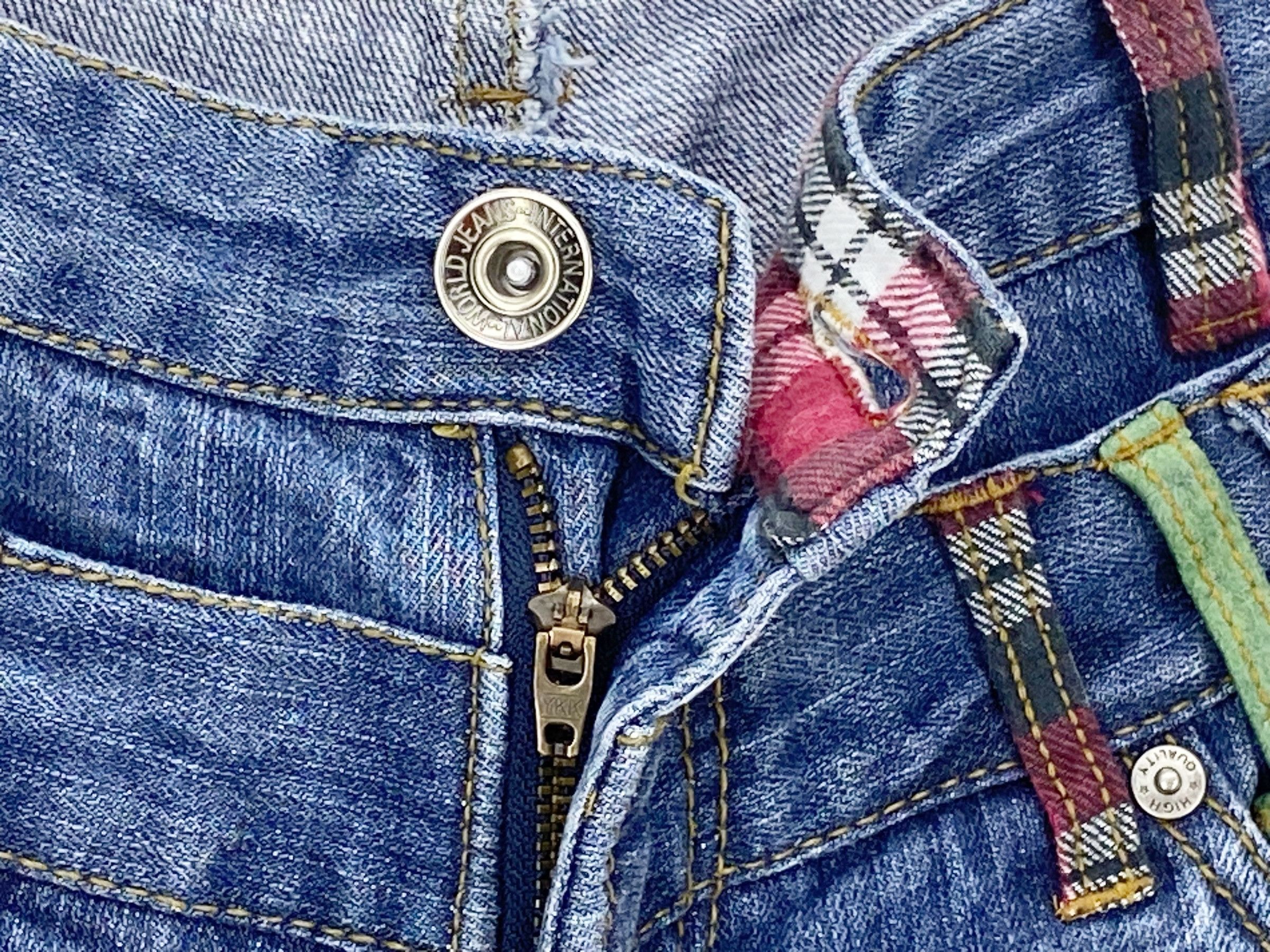 Japanese Brand Nylaus Short Jeans Distressed Denim Size US 32 / EU 48 - 9 Thumbnail