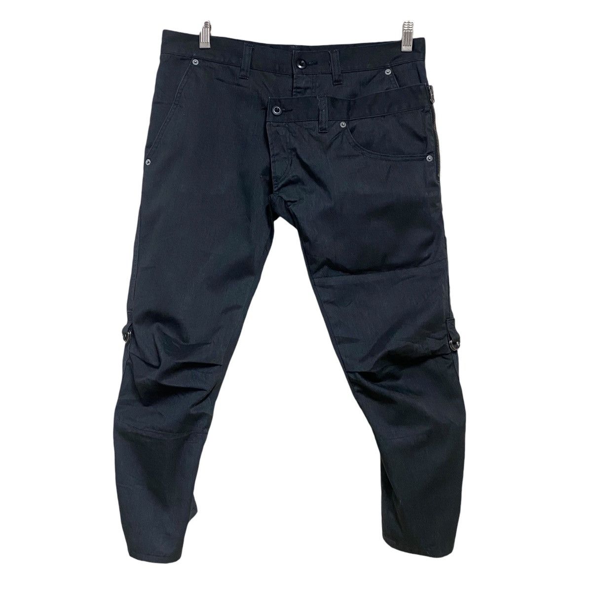 PPFM PPFM Asymmetrical Layered Cropped Pants Size US 32 / EU 48 - 2 Thumbnail