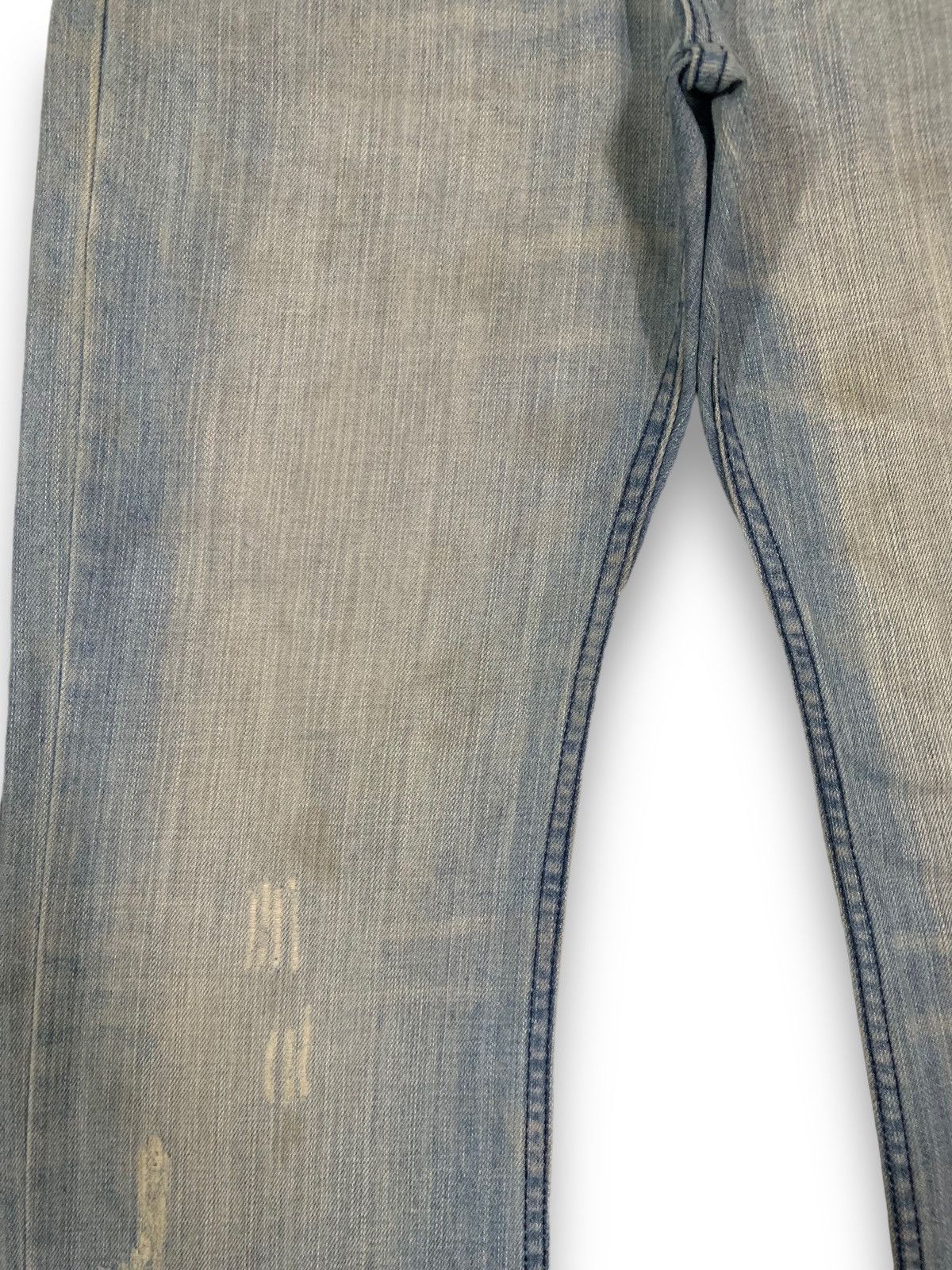Giorgio Armani Vintage Giorgio Armani Mud Washed Clawmark Distressed Jeans Size US 31 - 6 Thumbnail