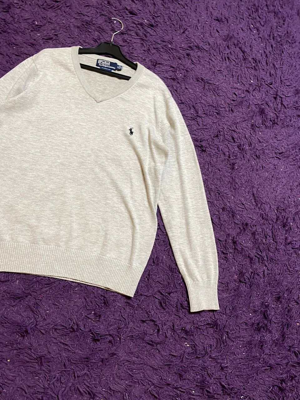Polo Ralph Lauren Vintage gray Sweaters Polo Ralph Lauren logo crazy Y2K Size US S / EU 44-46 / 1 - 8 Thumbnail