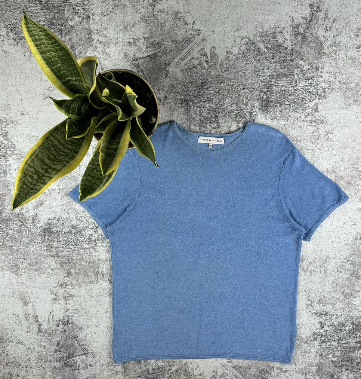 Orlebar Brown Orlebar Brown Linen Pullover Velour Basic T-Shirt Tee Size US L / EU 52-54 / 3 - 1 Thumbnail
