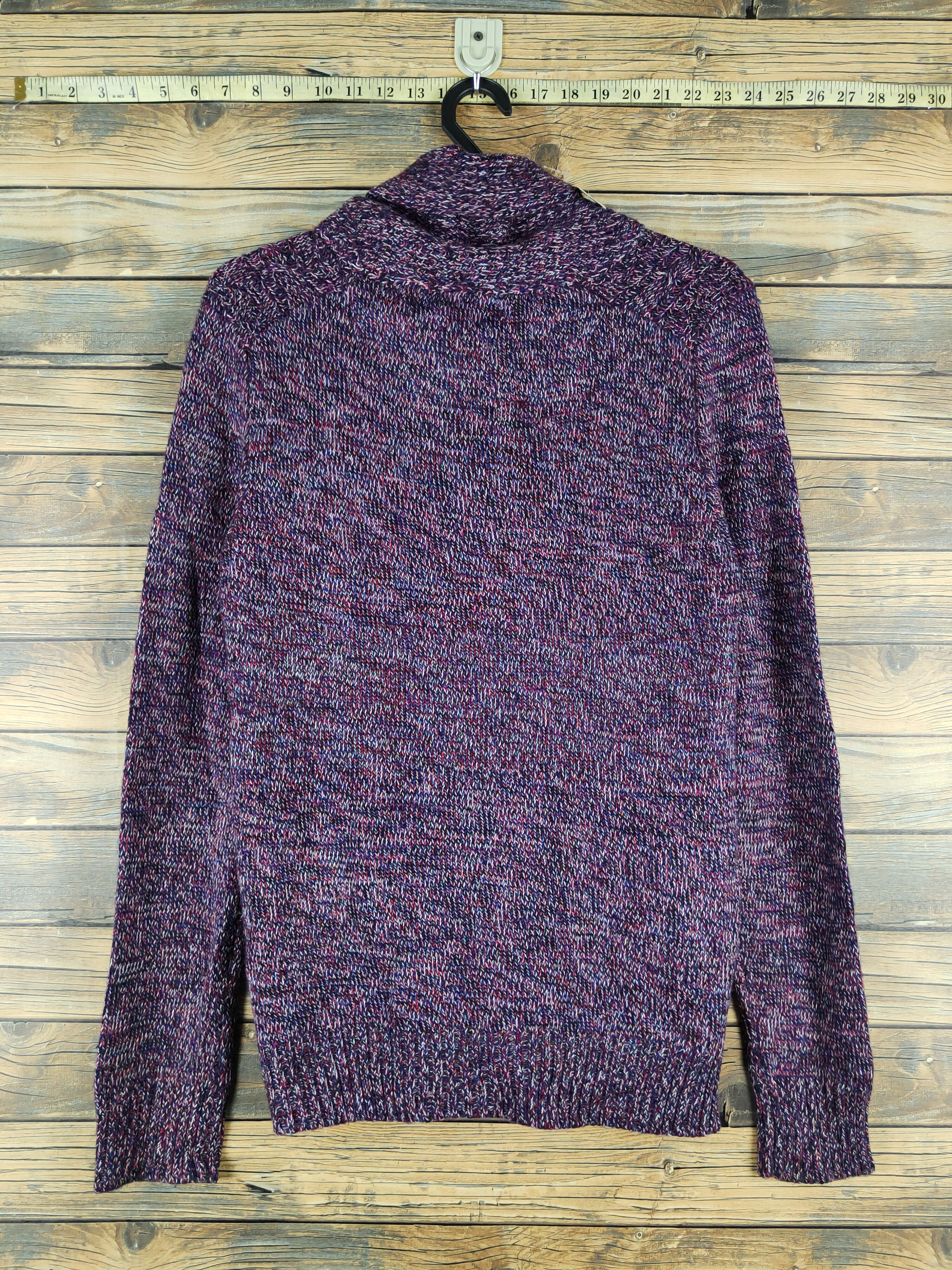 Vintage M.f.editorial Purple Knitwear Cardigan #W1934 Size M / US 6-8 / IT 42-44 - 7 Thumbnail