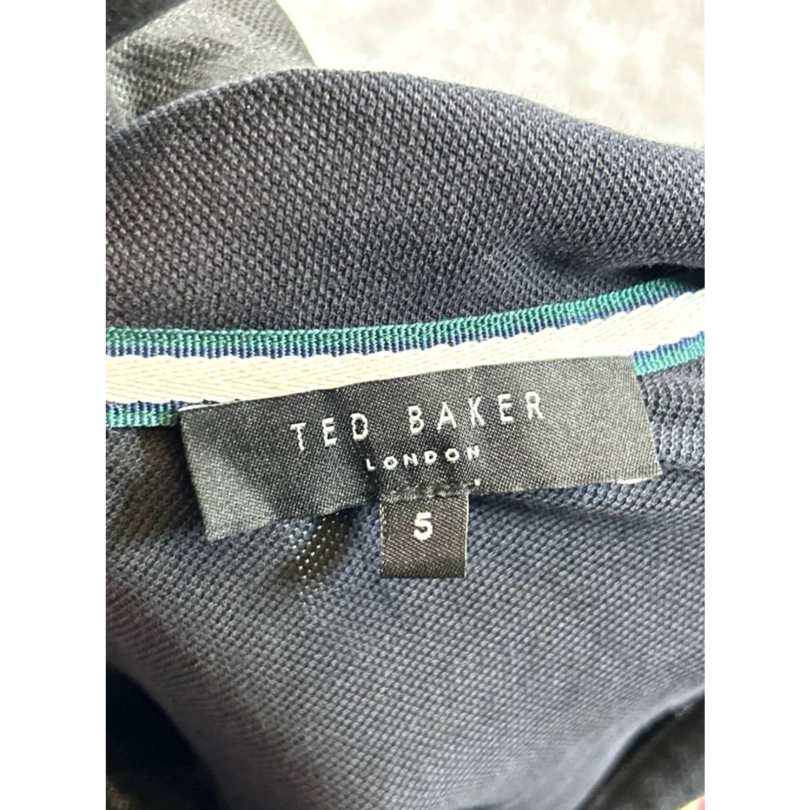 Ted Baker Ted Baker Polo Shirt Mens XL Black Cotton Floral Embroidered Golf Casual Shirt Size US XL / EU 56 / 4 - 3 Thumbnail