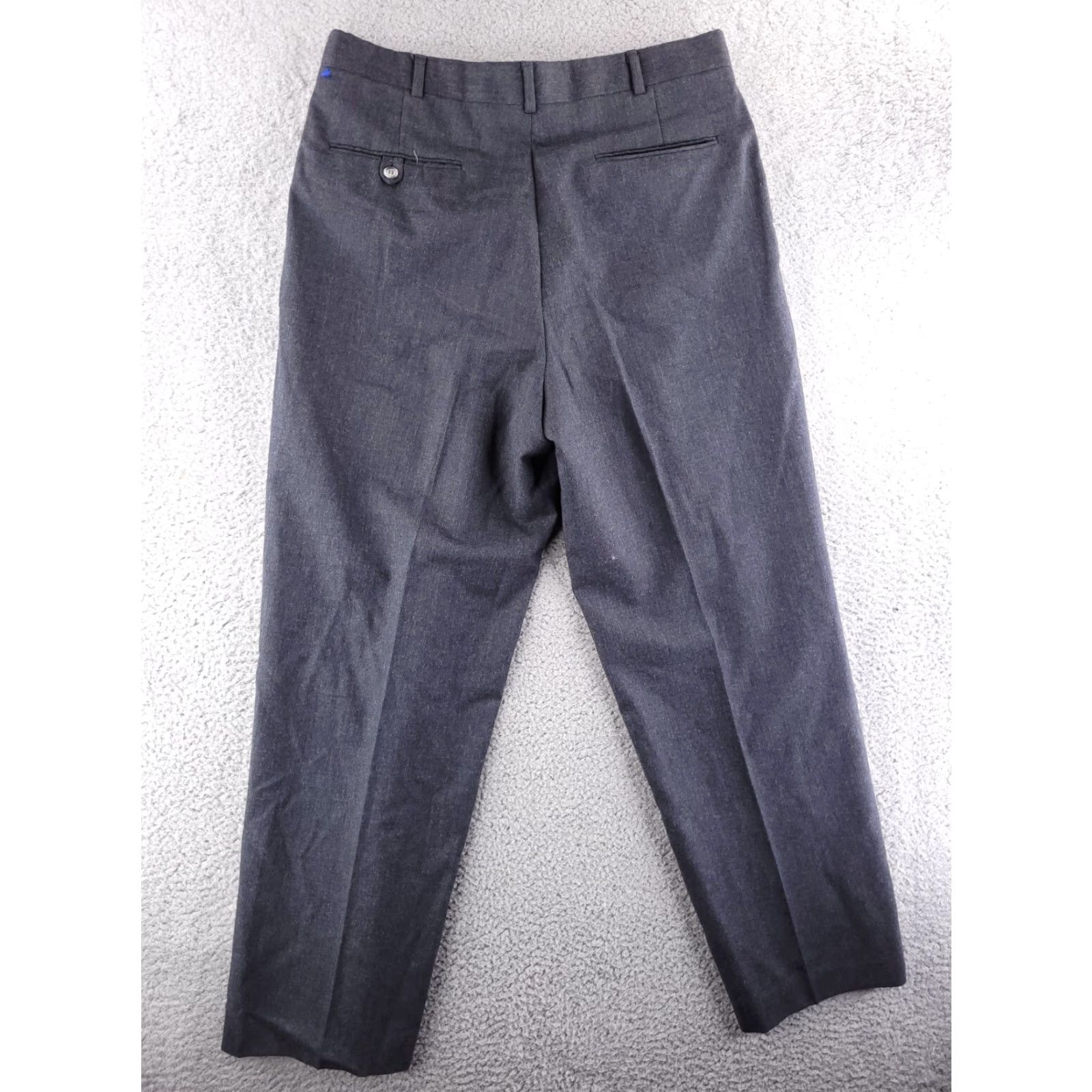 Vintage John Alexander Wool Dress Pants Mens 32x29 Gray Relaxed Straight USA Made in USA Wool Dress Pants Mens 32 Gray Relaxed Straight Size US 32 / EU 48 - 6 Thumbnail