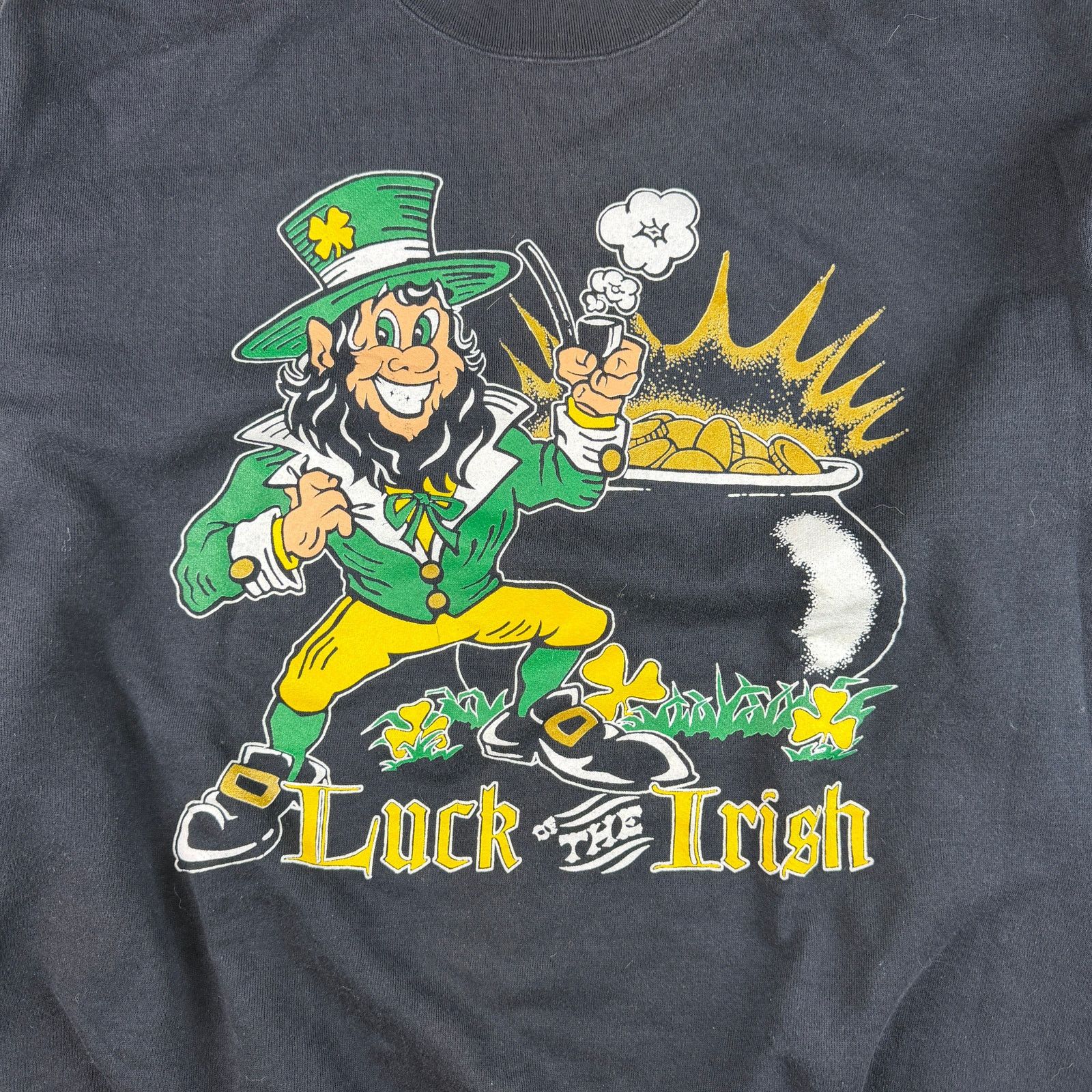 Delta Vintage Luck of The Irish Crewneck Sweatshirt 90s XXL Delta Size US XXL / EU 58 / 5 - 1 Thumbnail
