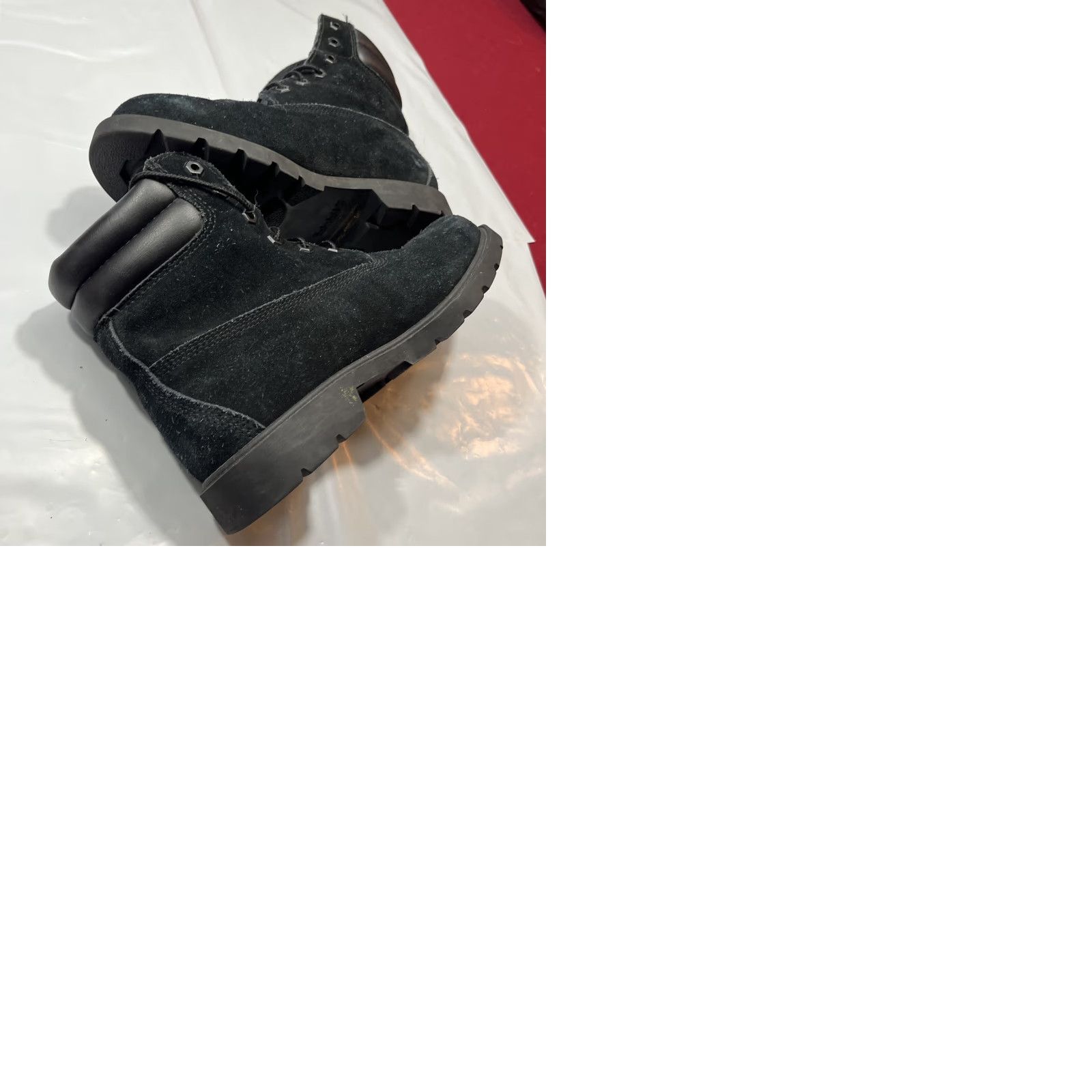 Timberland BLACK SUEDE ANKLE Boots Women’s 8 Waterproof 400 Gram Primaloft A2759