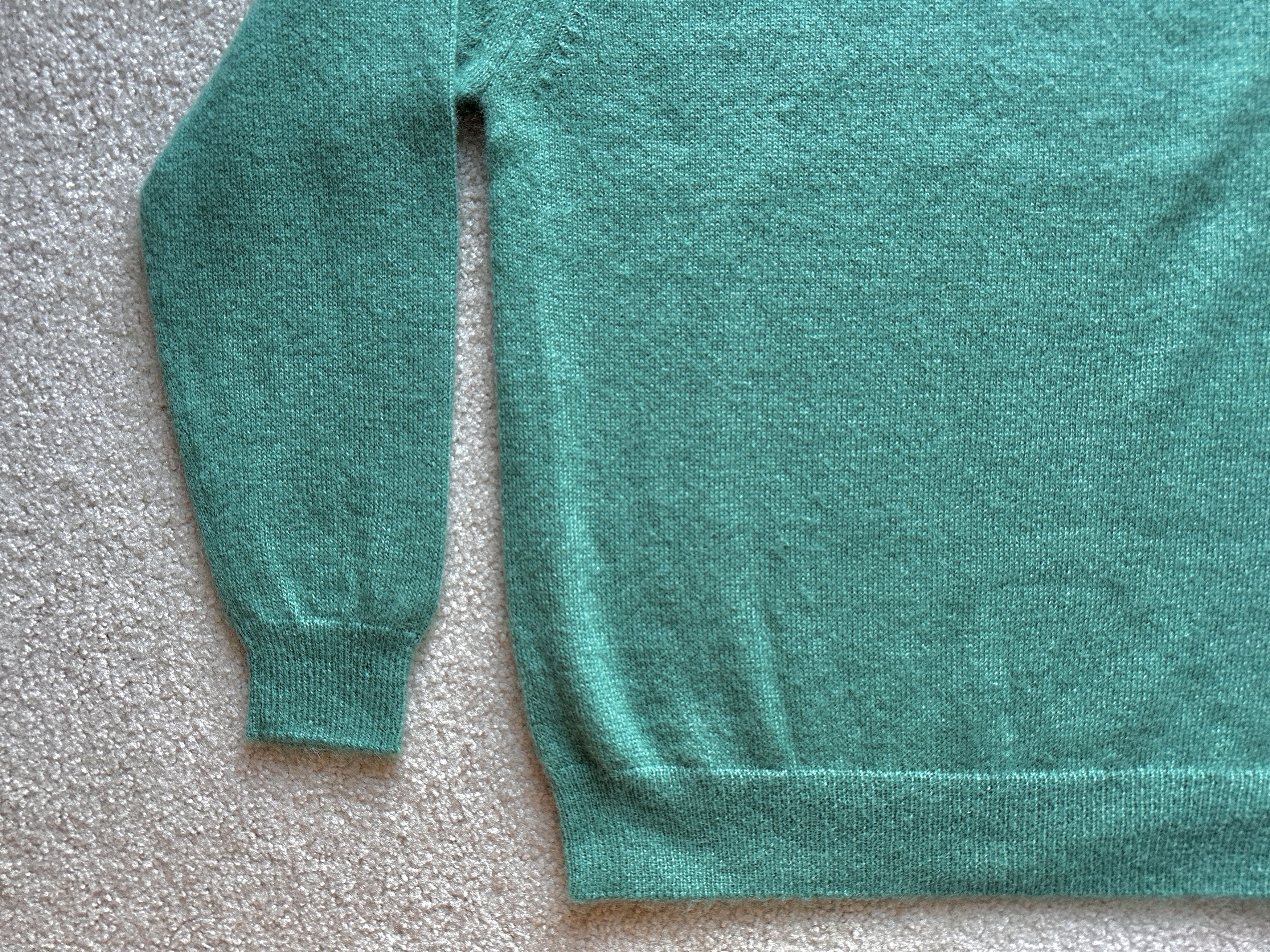 Batoner Batoner Pure 100% Mohair Teal Green Crewneck Wool Sweater Size US L / EU 52-54 / 3 - 3 Thumbnail
