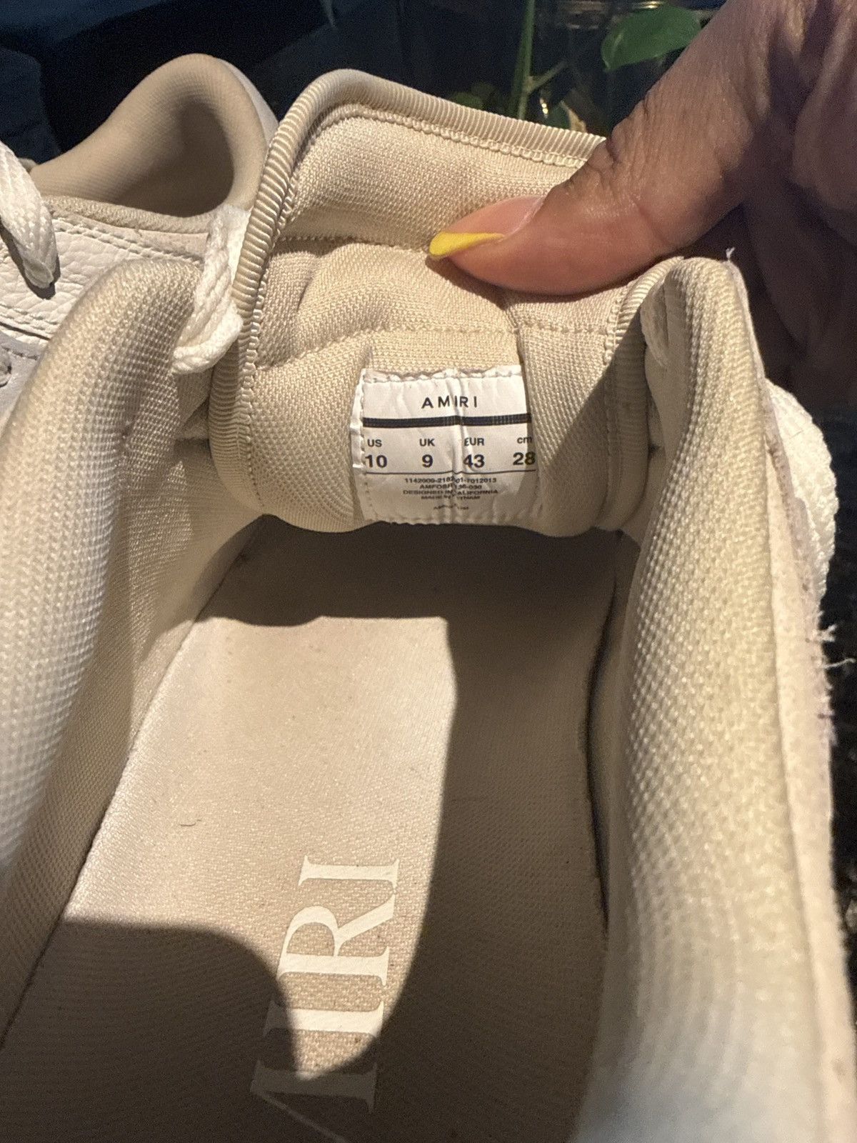 Amiri Amiri White and Grey Low Top Skeleton Sneakers Size US 10 / EU 43 - 6 Thumbnail