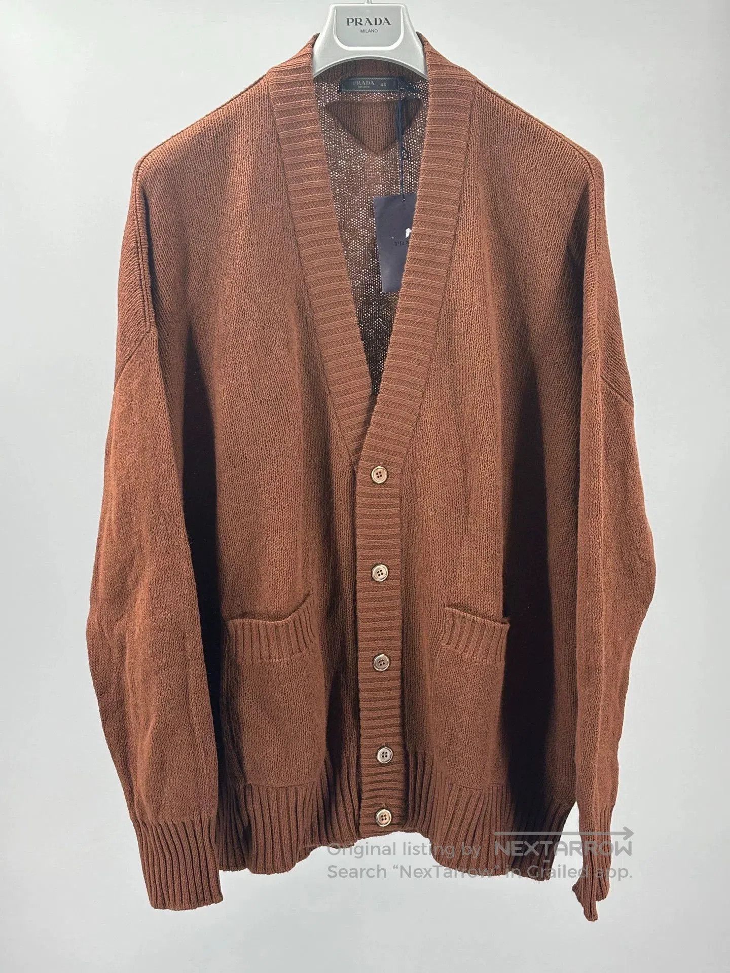 Prada prada men's cardigan made of cashmere. Size US L / EU 52-54 / 3 - 1 Thumbnail