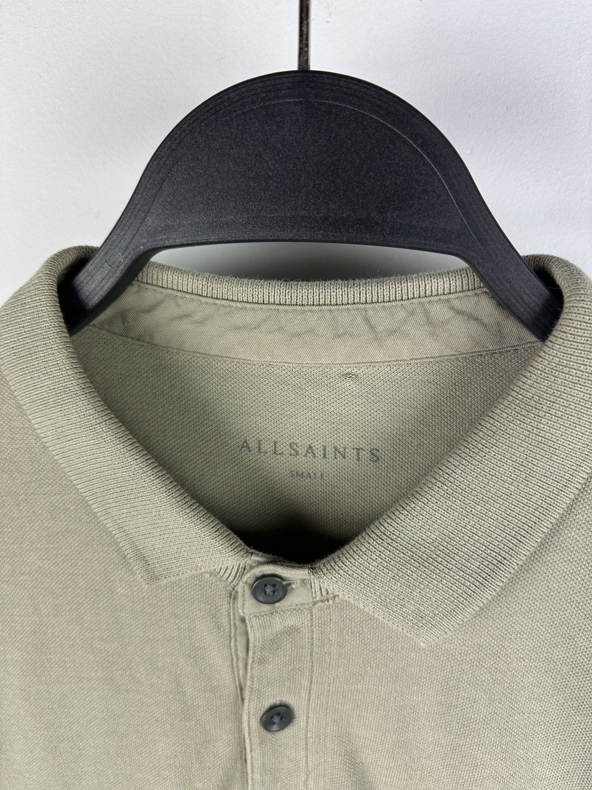 Allsaints × Vintage AllSaints Waffle Reforme Long sleeve Polo Shirt Size US S / EU 44-46 / 1 - 6 Thumbnail